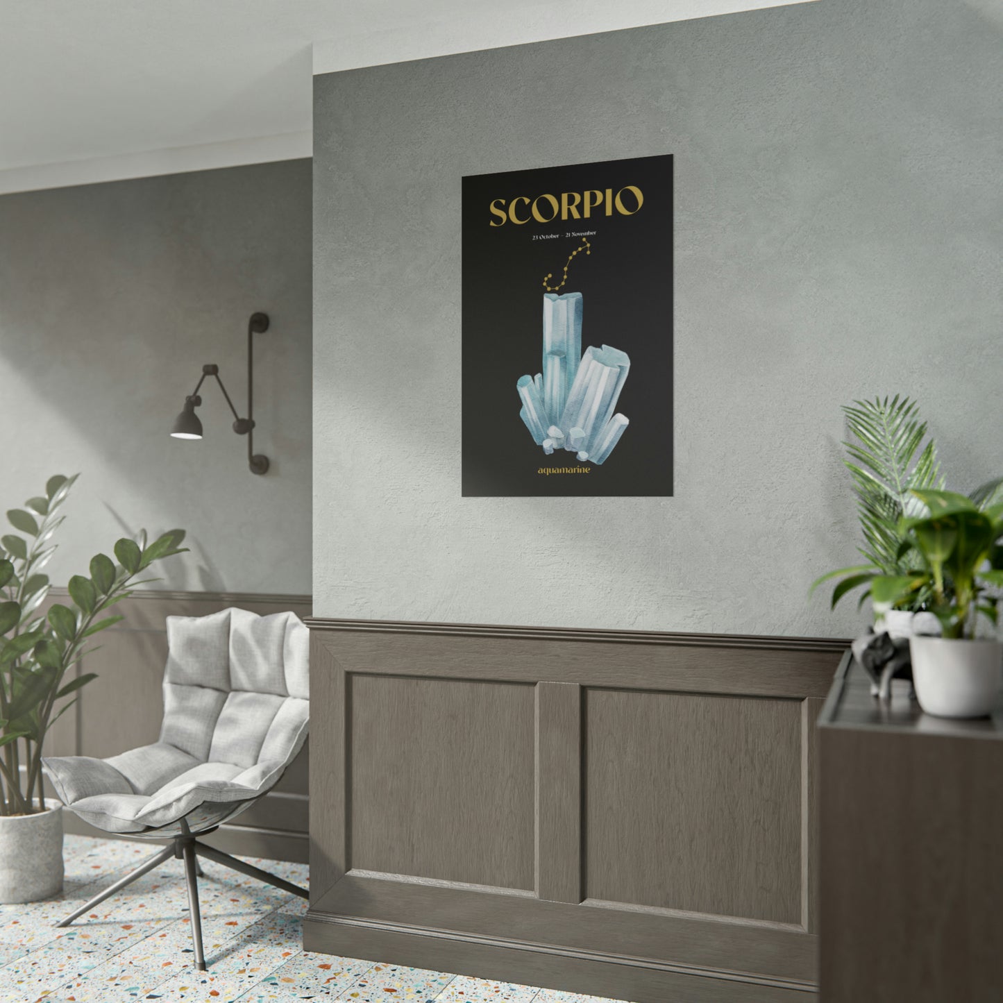 Scorpio Birthstone Poster