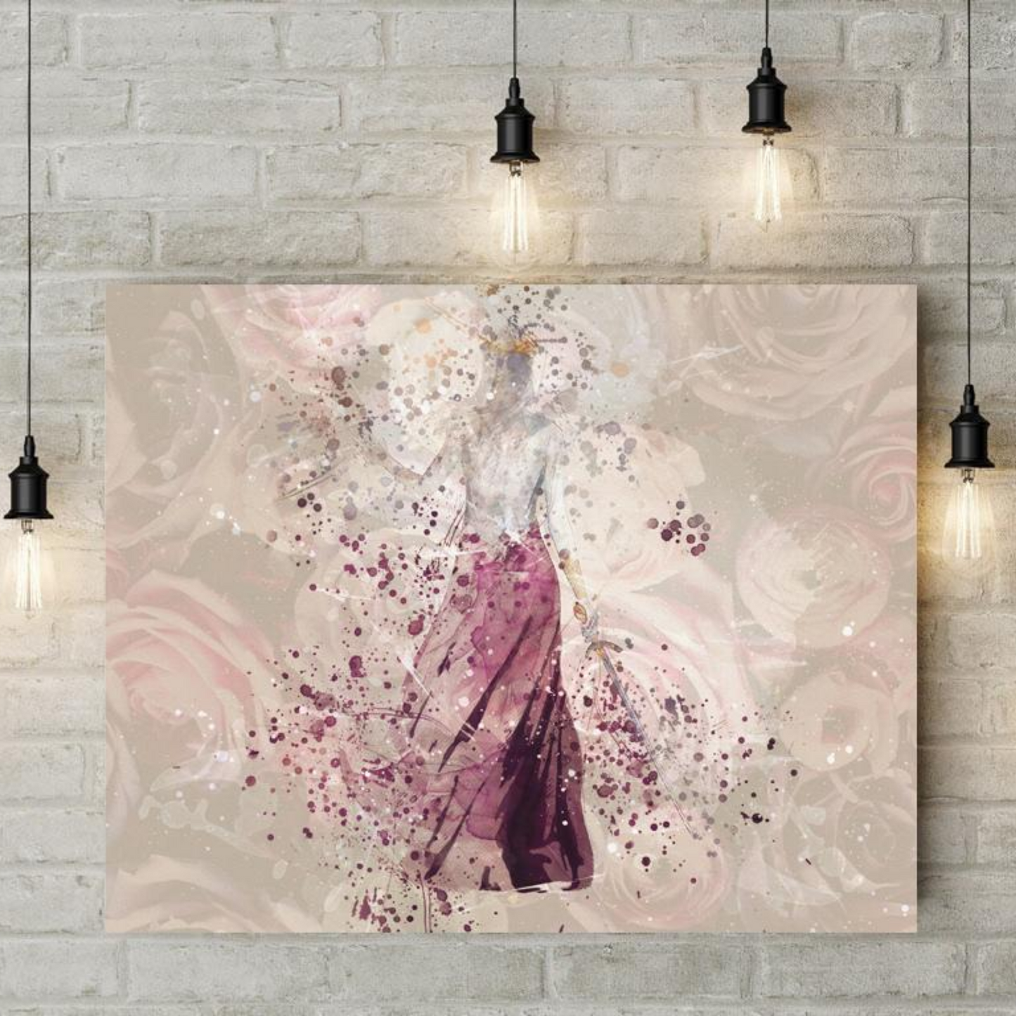 Queen of Storms & Roses Art Print