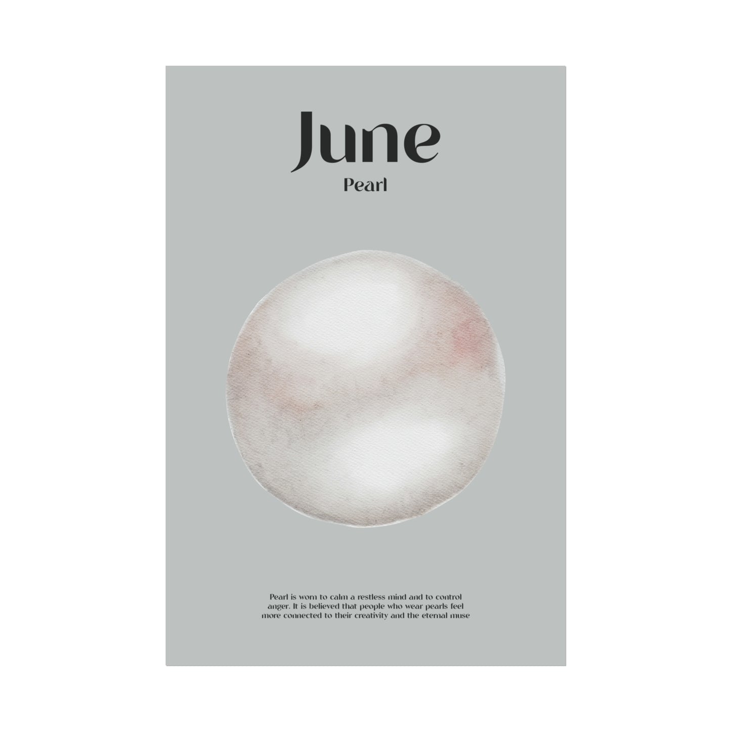 June Birthstone Art Poster
