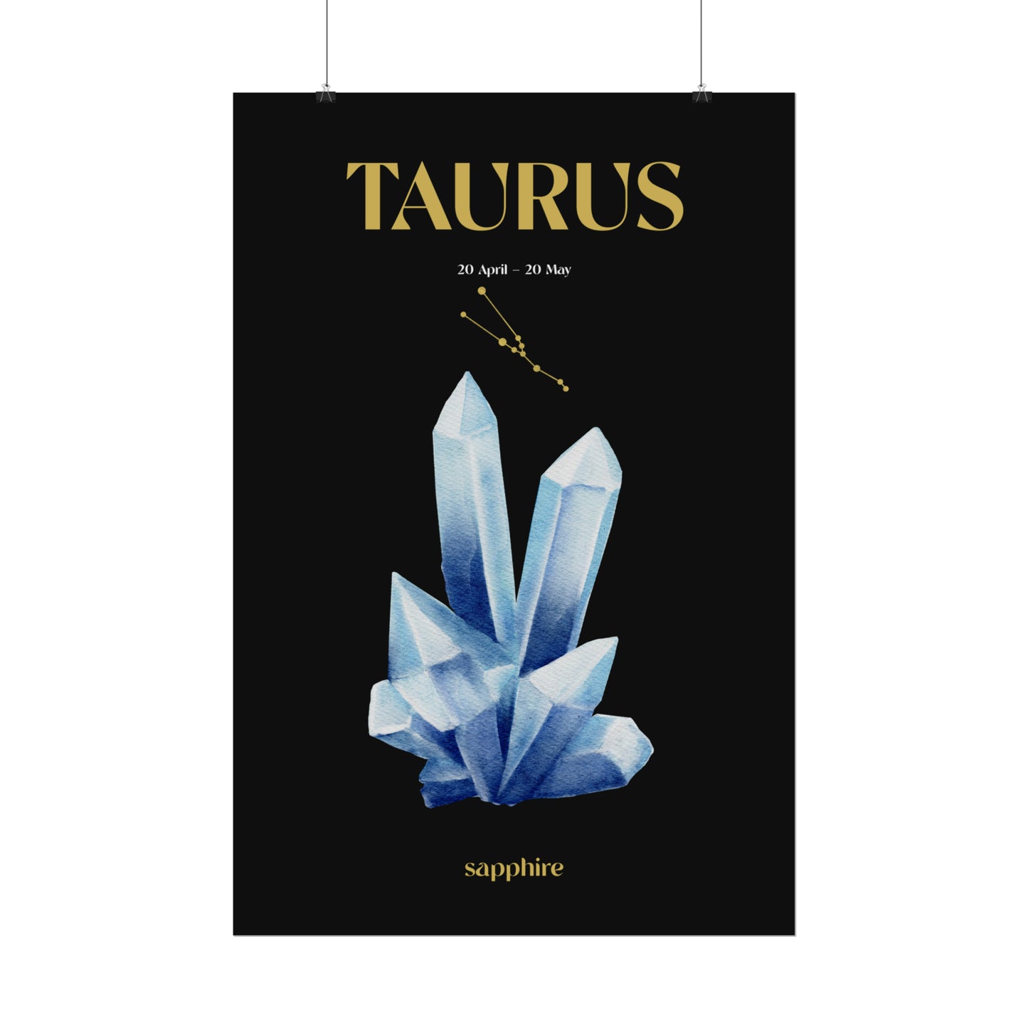 Taurus Birthstone Poster