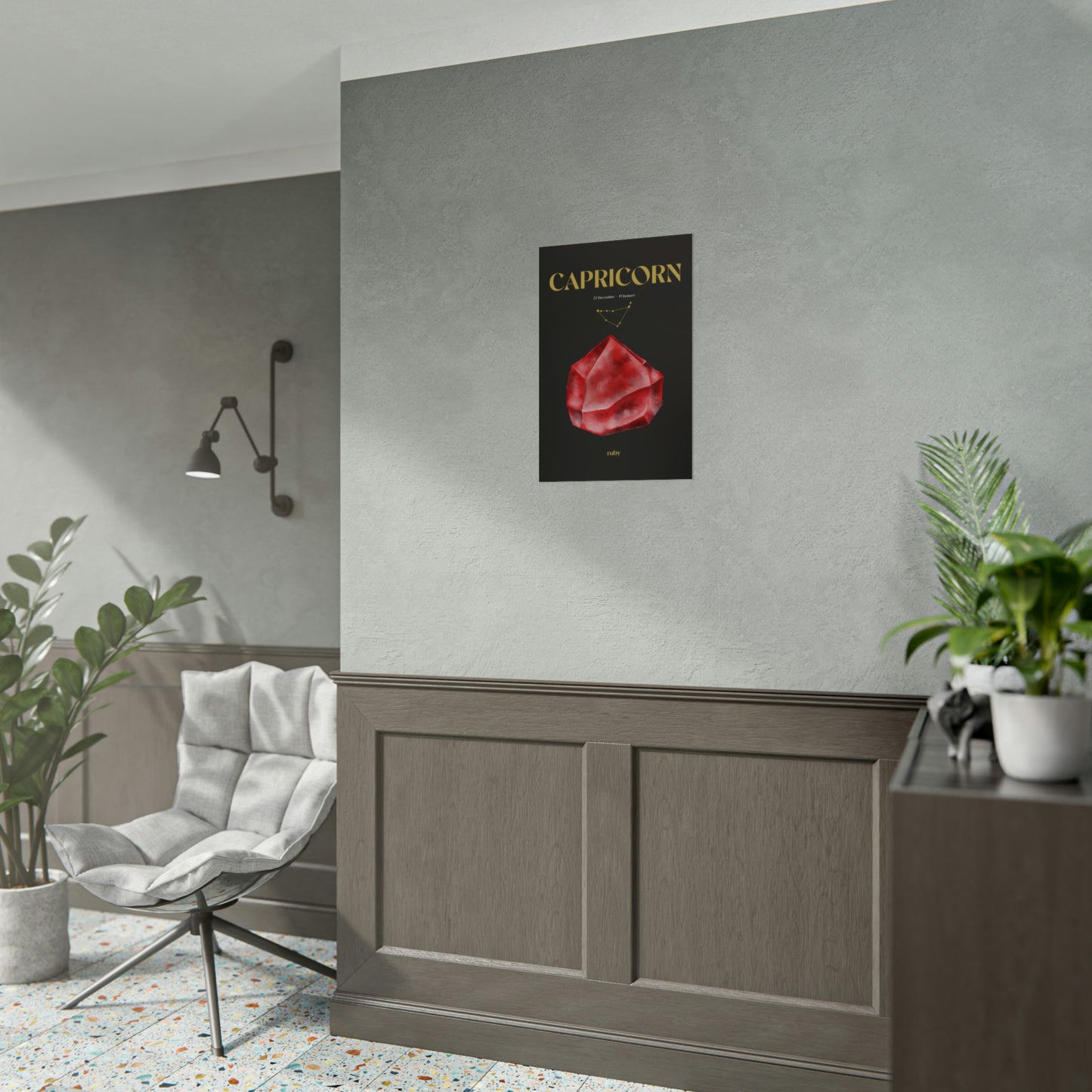 Capricorn Birthstone Poster
