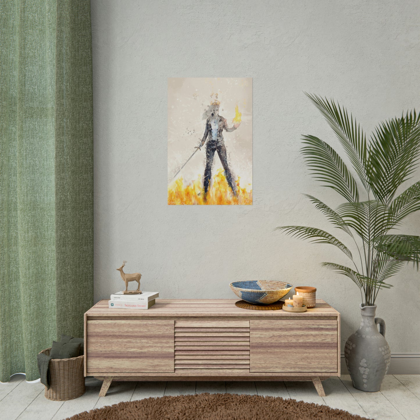 Fire Queen Art Print
