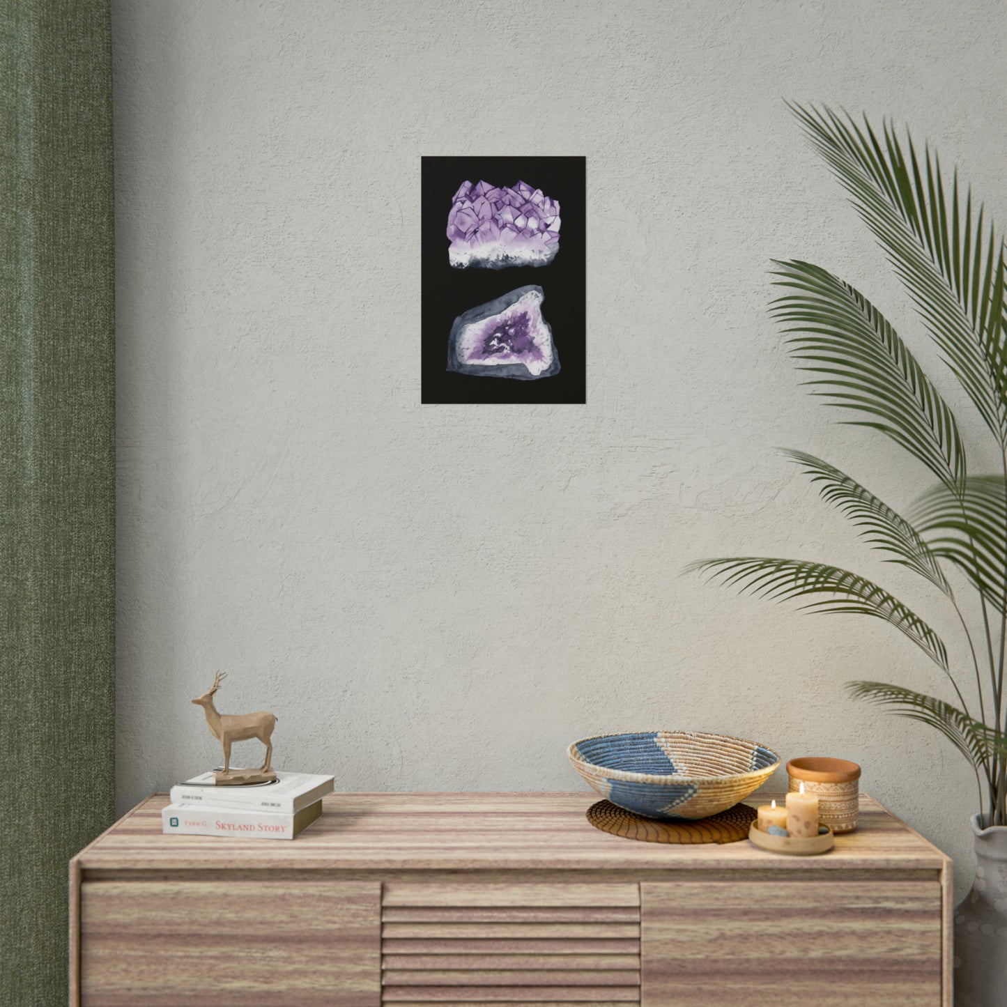 Amethyst Landscape Art Poster