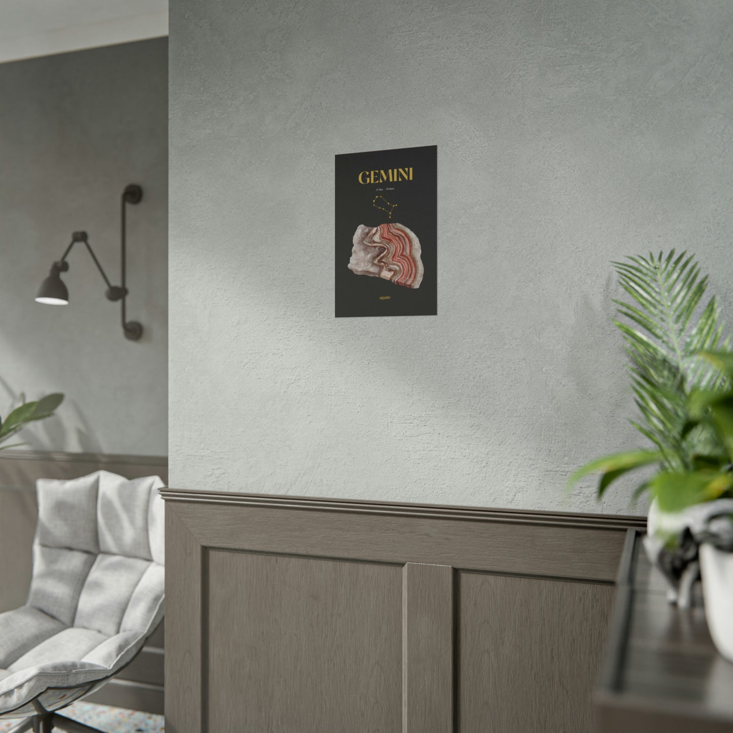 Gemini Birthstone Poster