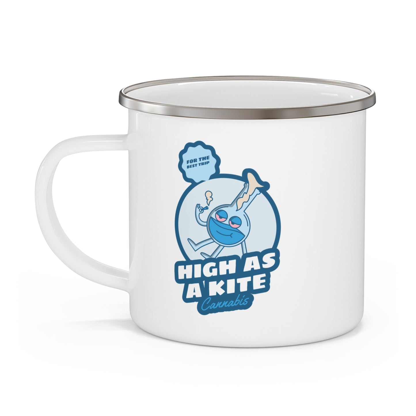 High as a Kite Enamel Camping Mug