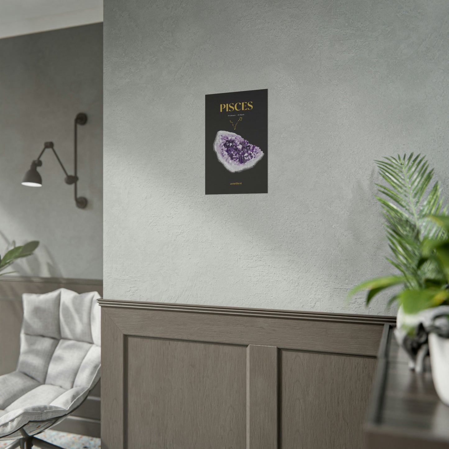 Pisces Birthstone Poster