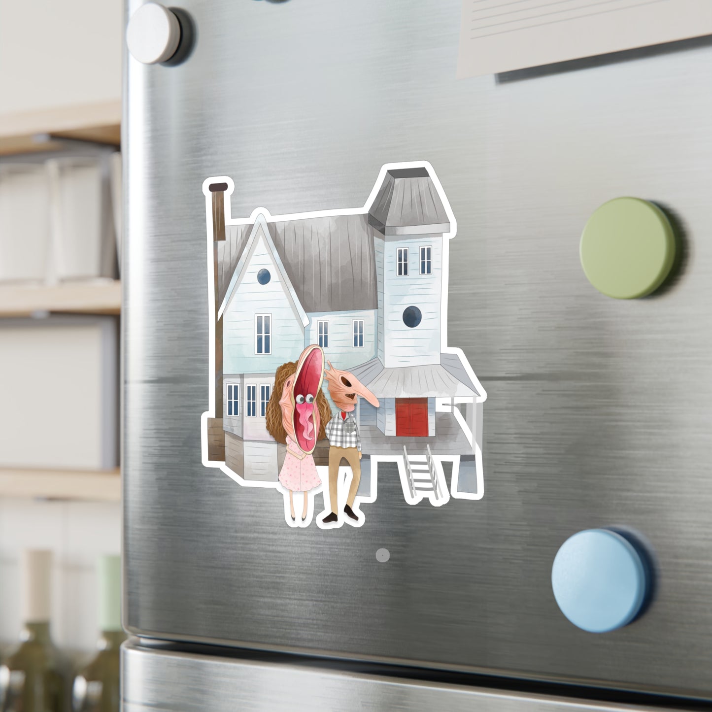 Dead Couple Home Vinyl Stickers