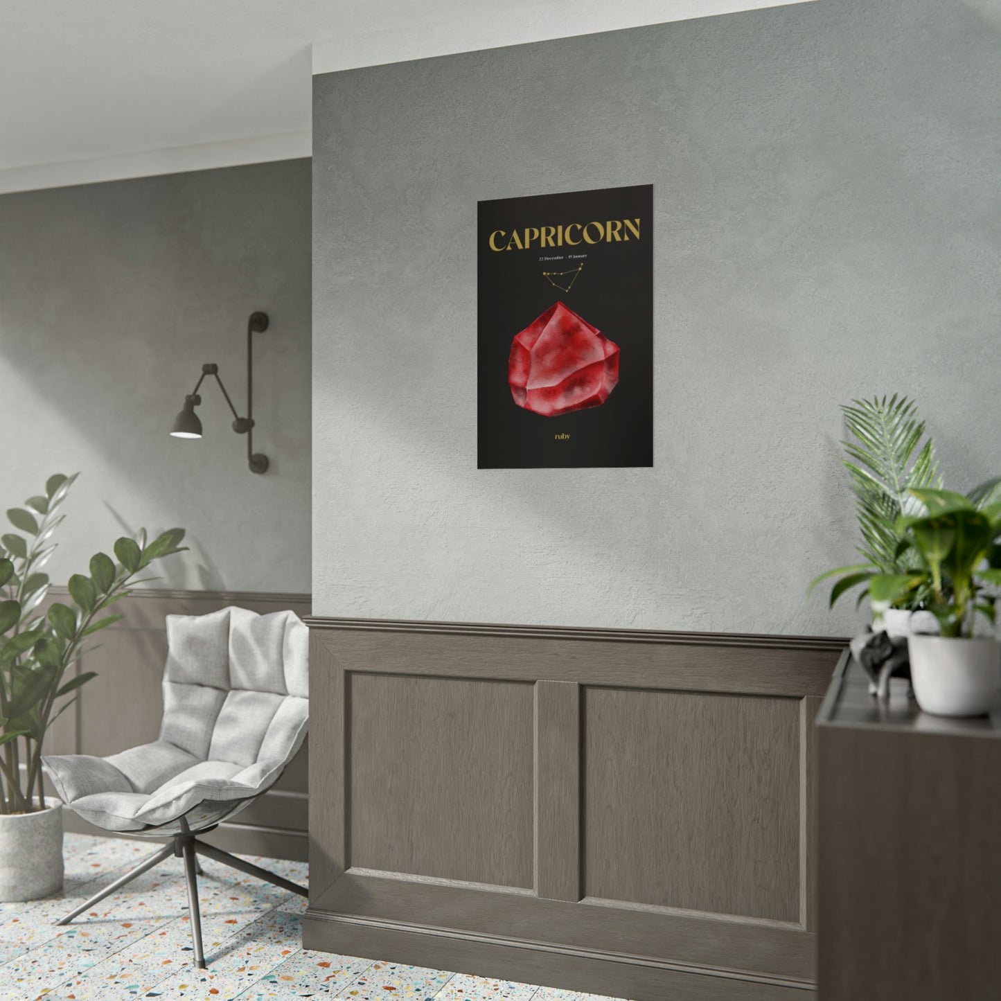 Capricorn Birthstone Poster