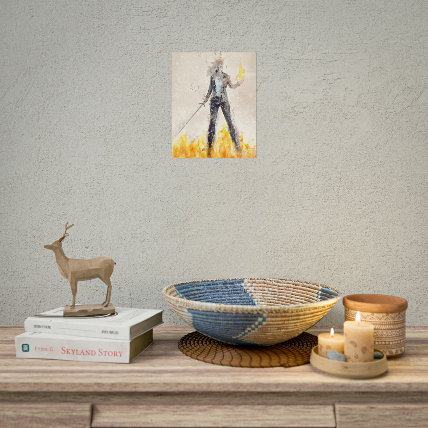 Fire Queen Art Print