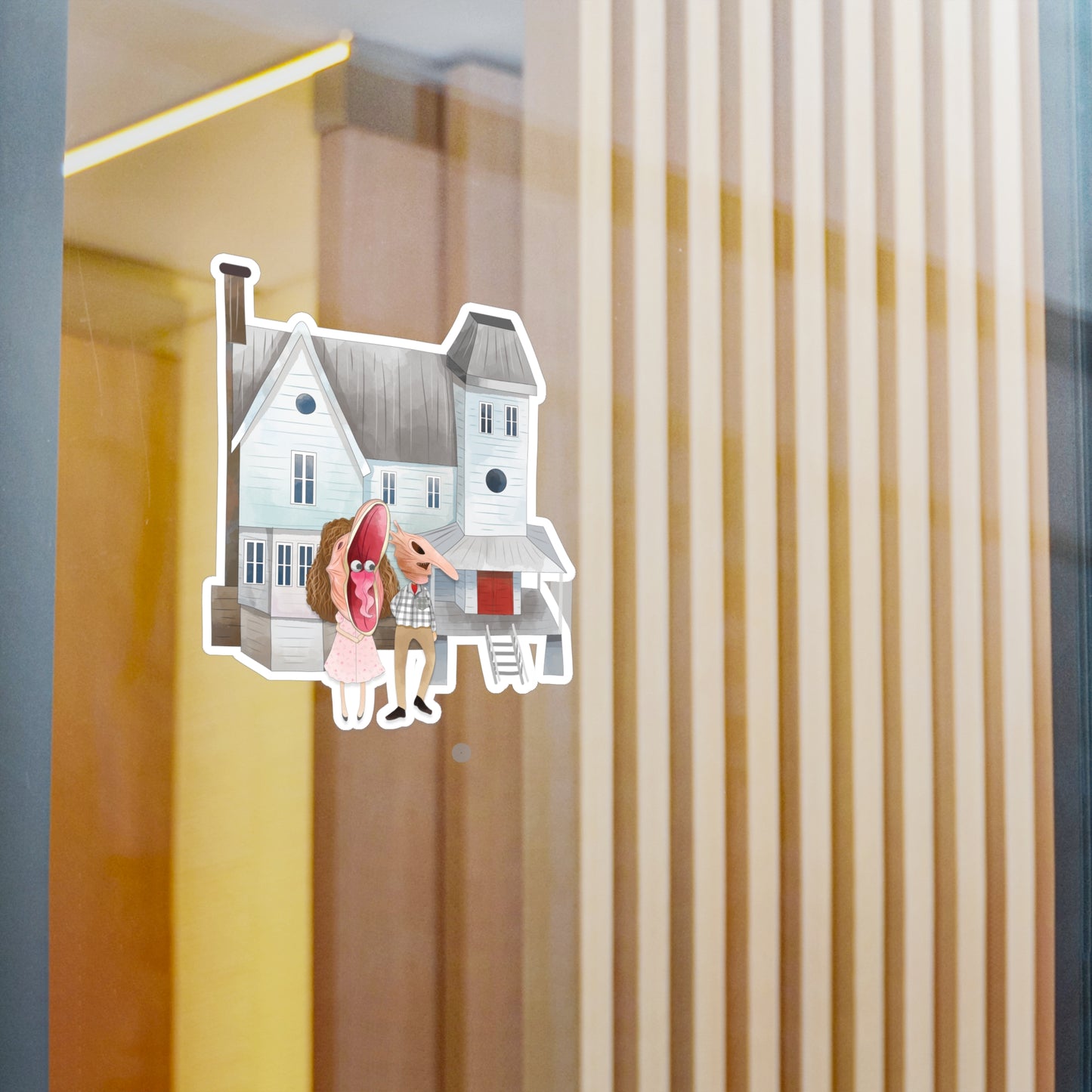Dead Couple Home Vinyl Stickers