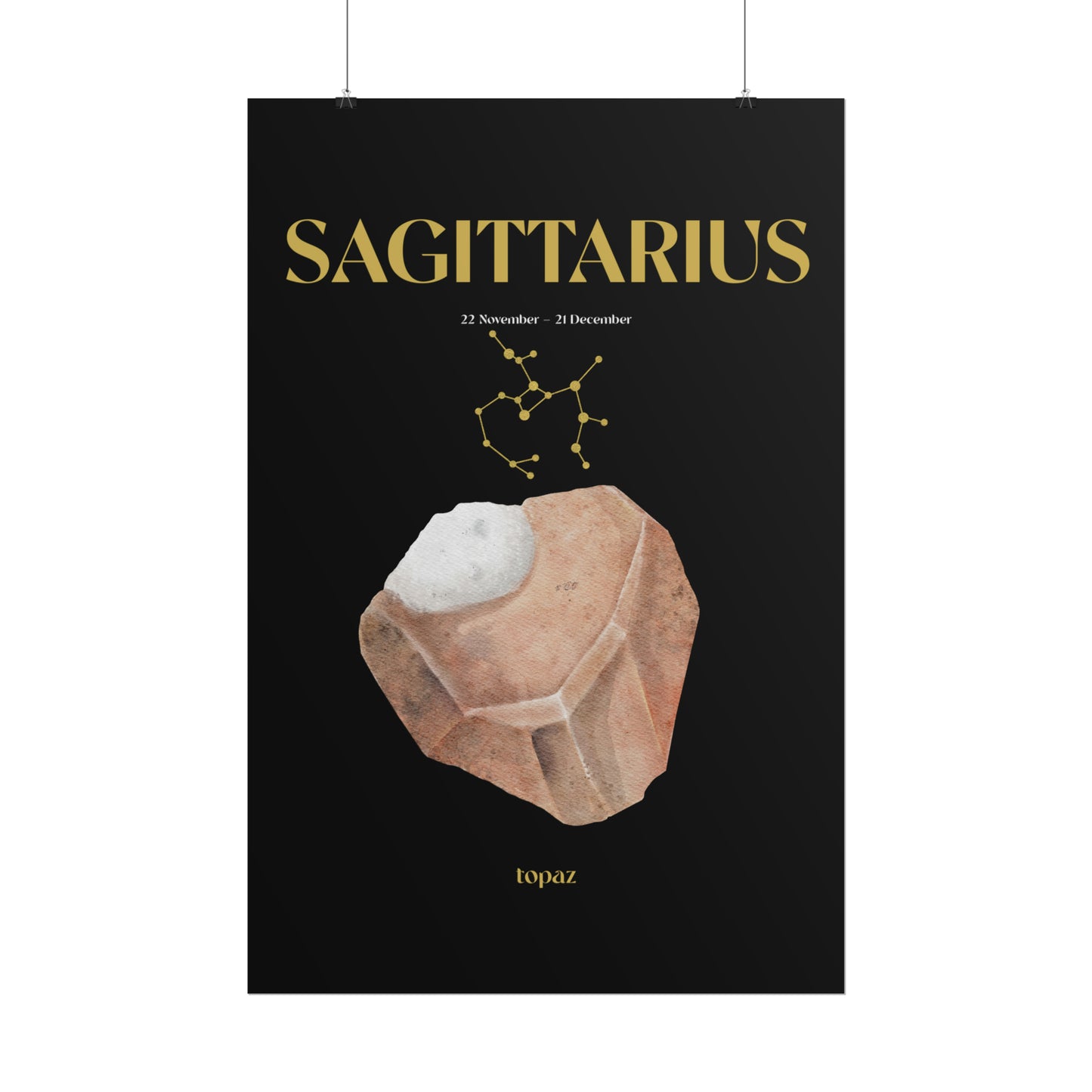 Sagittarius Birthstone Poster