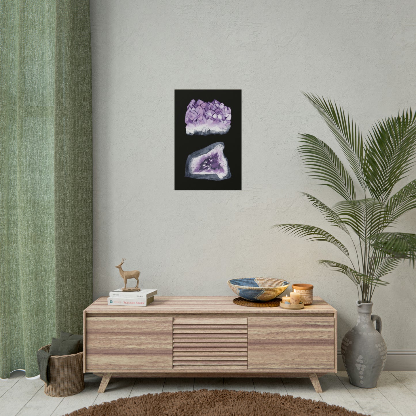 Amethyst Landscape Art Poster