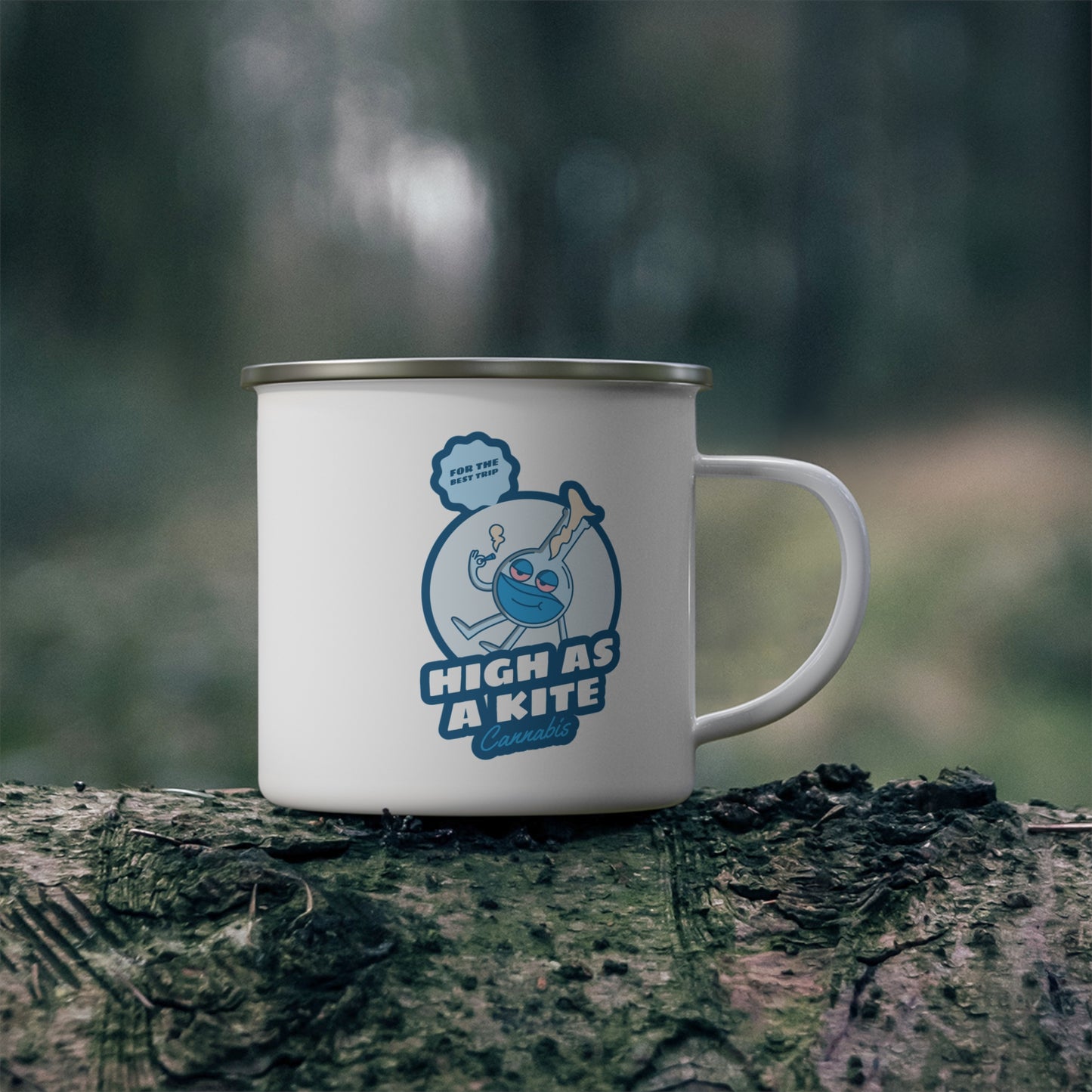 High as a Kite Enamel Camping Mug