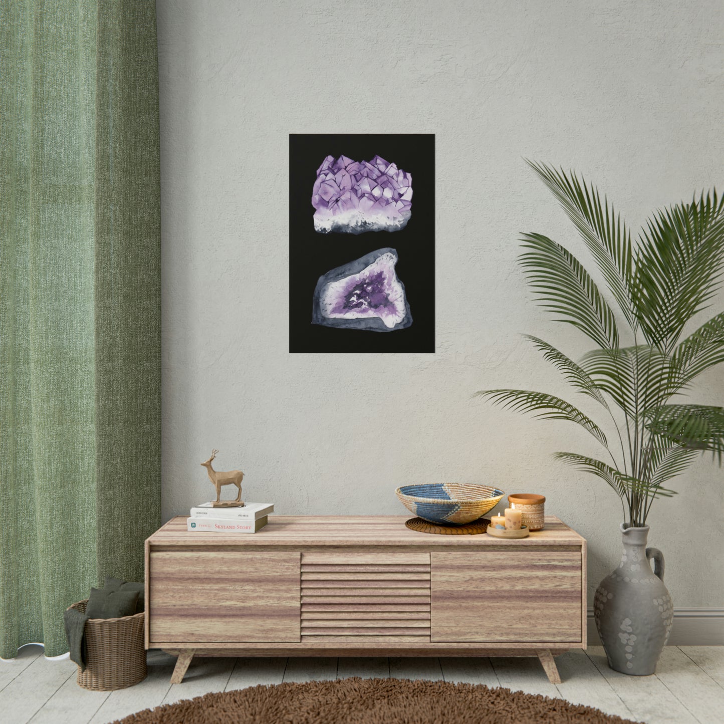 Amethyst Landscape Art Poster