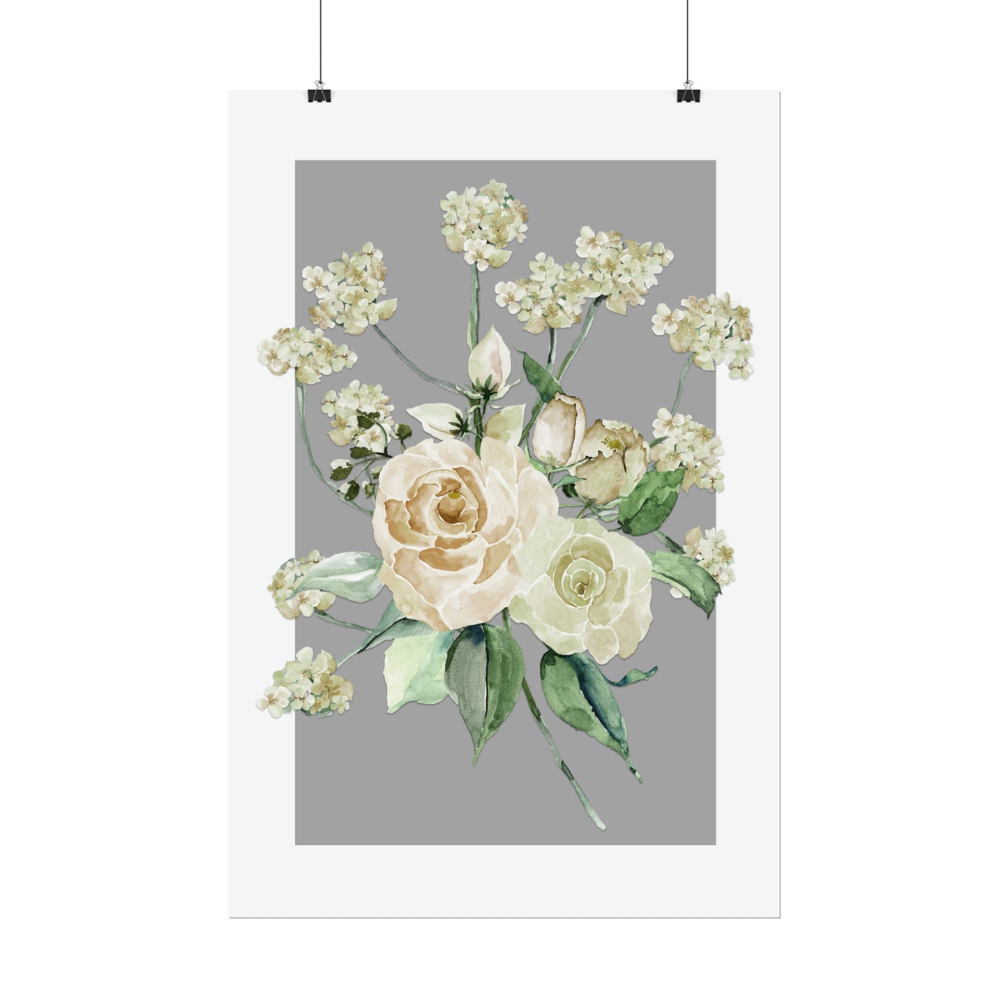A Splash of Rosé: Whimsical Watercolor Bouquet
