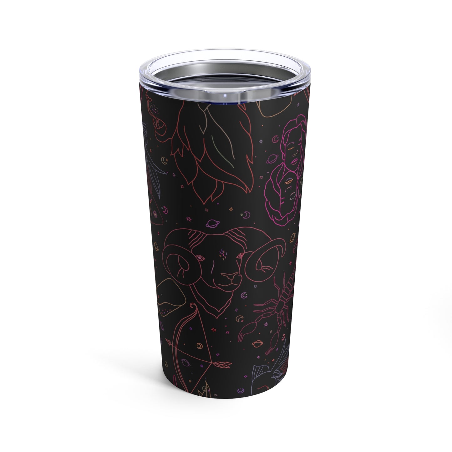 Neon Zodiac Tumbler 20oz