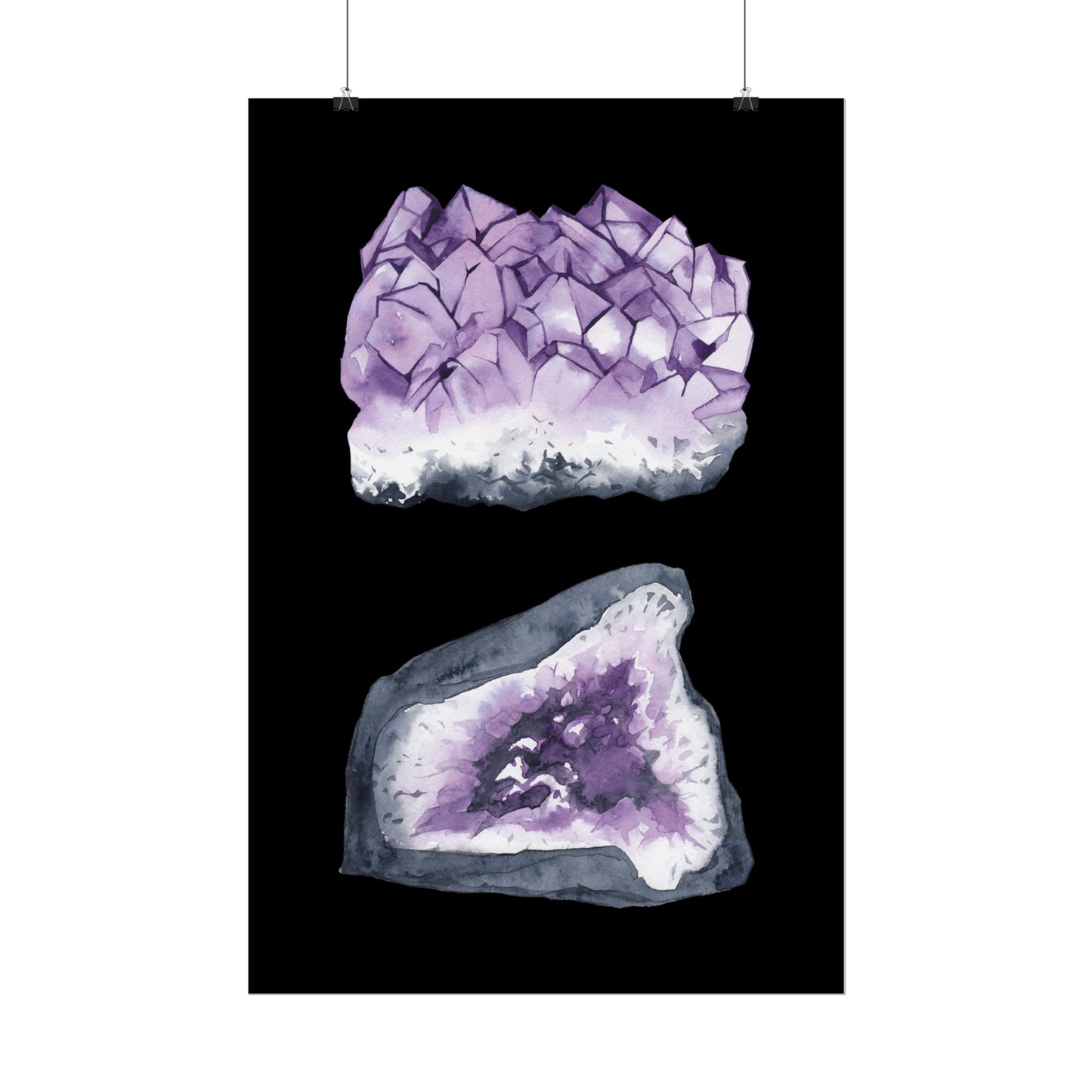 Amethyst Landscape Art Poster