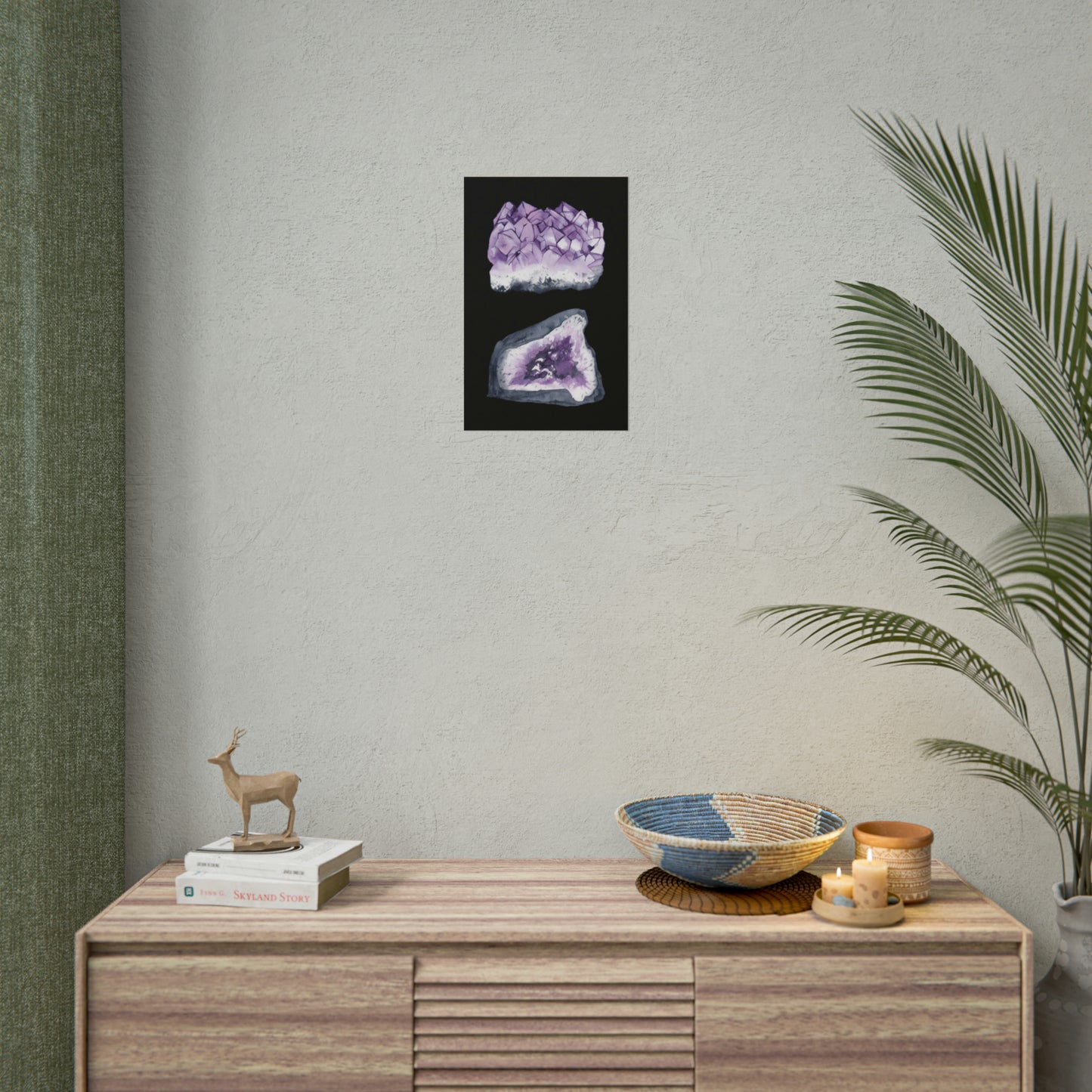 Amethyst Landscape Art Poster