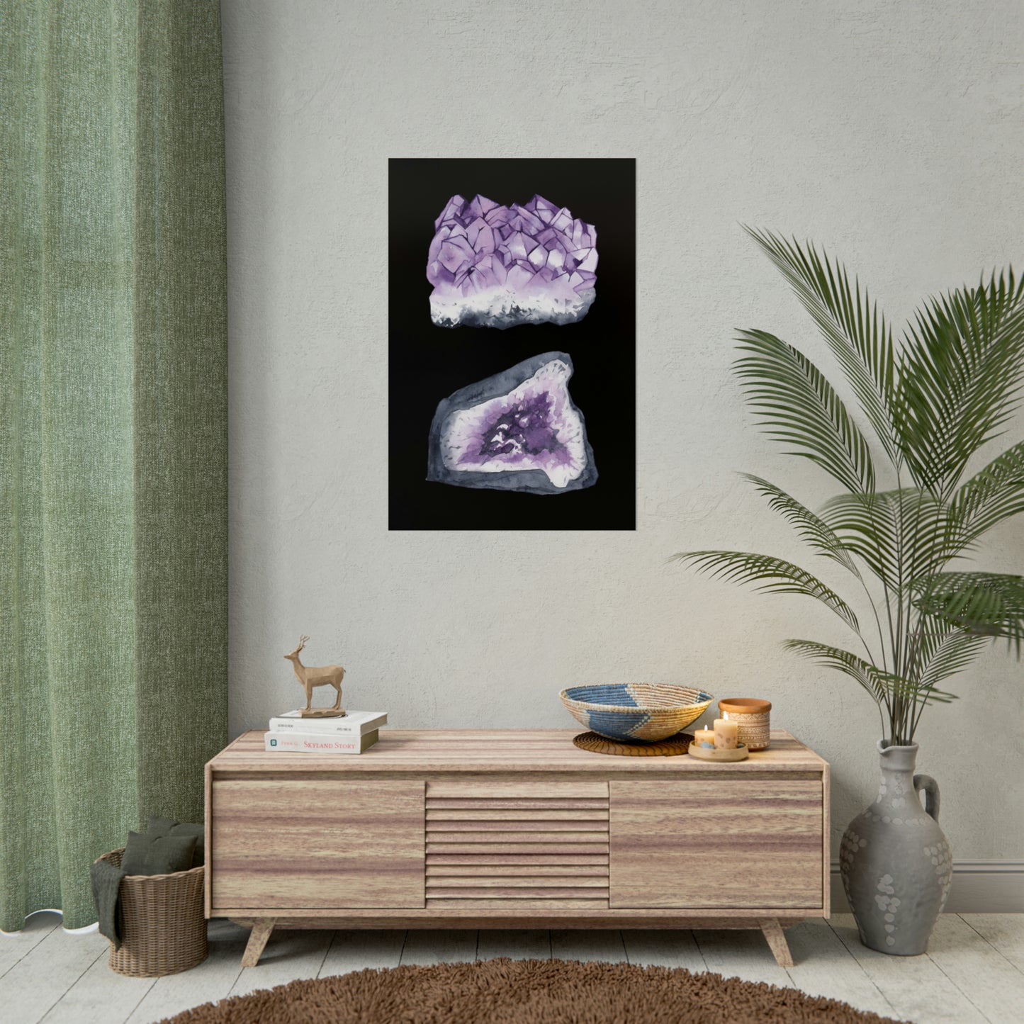 Amethyst Landscape Art Poster