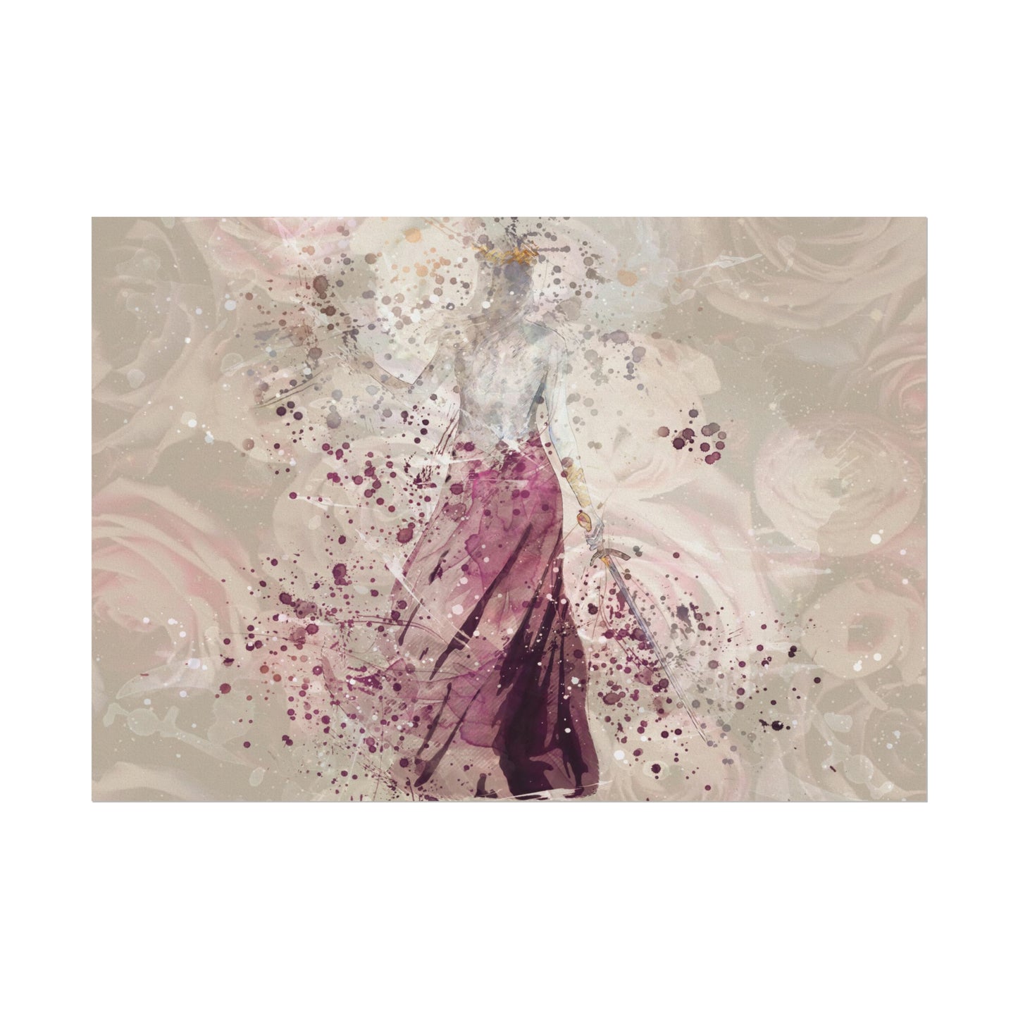 Queen of Storms & Roses Art Print