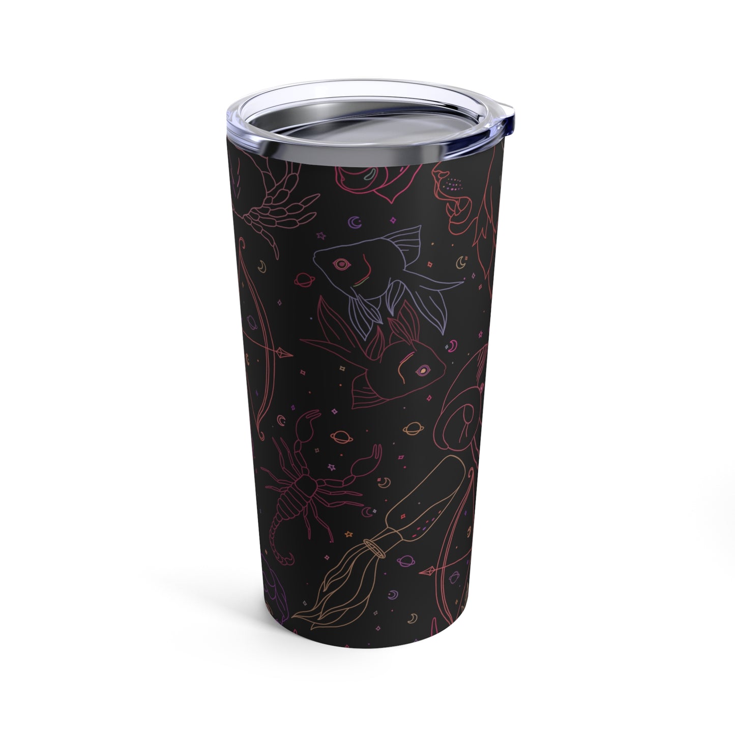 Neon Zodiac Tumbler 20oz