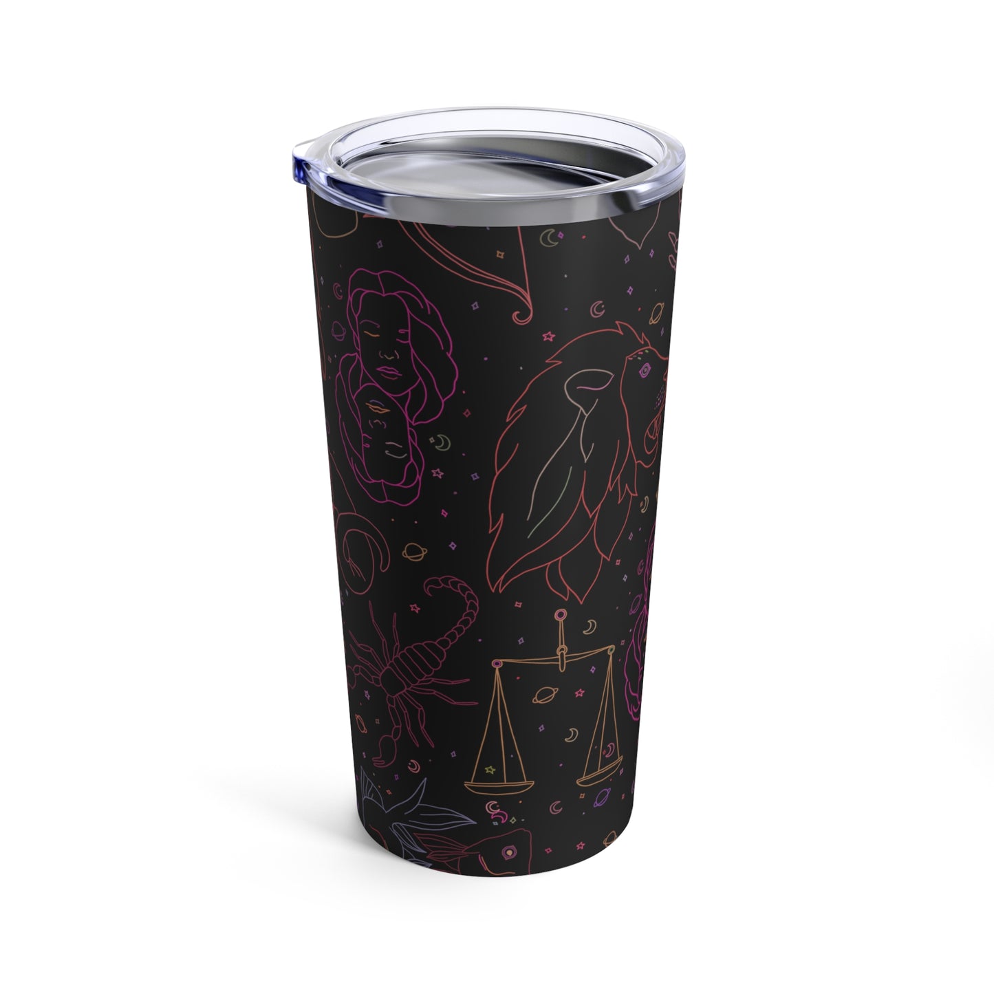 Neon Zodiac Tumbler 20oz