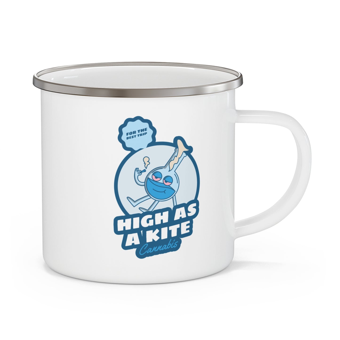 High as a Kite Enamel Camping Mug
