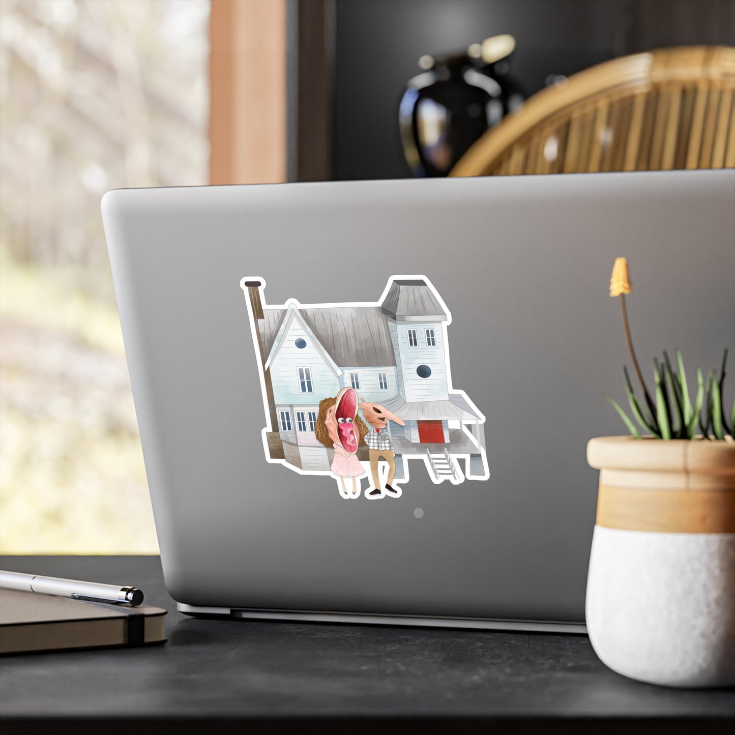 Dead Couple Home Vinyl Stickers