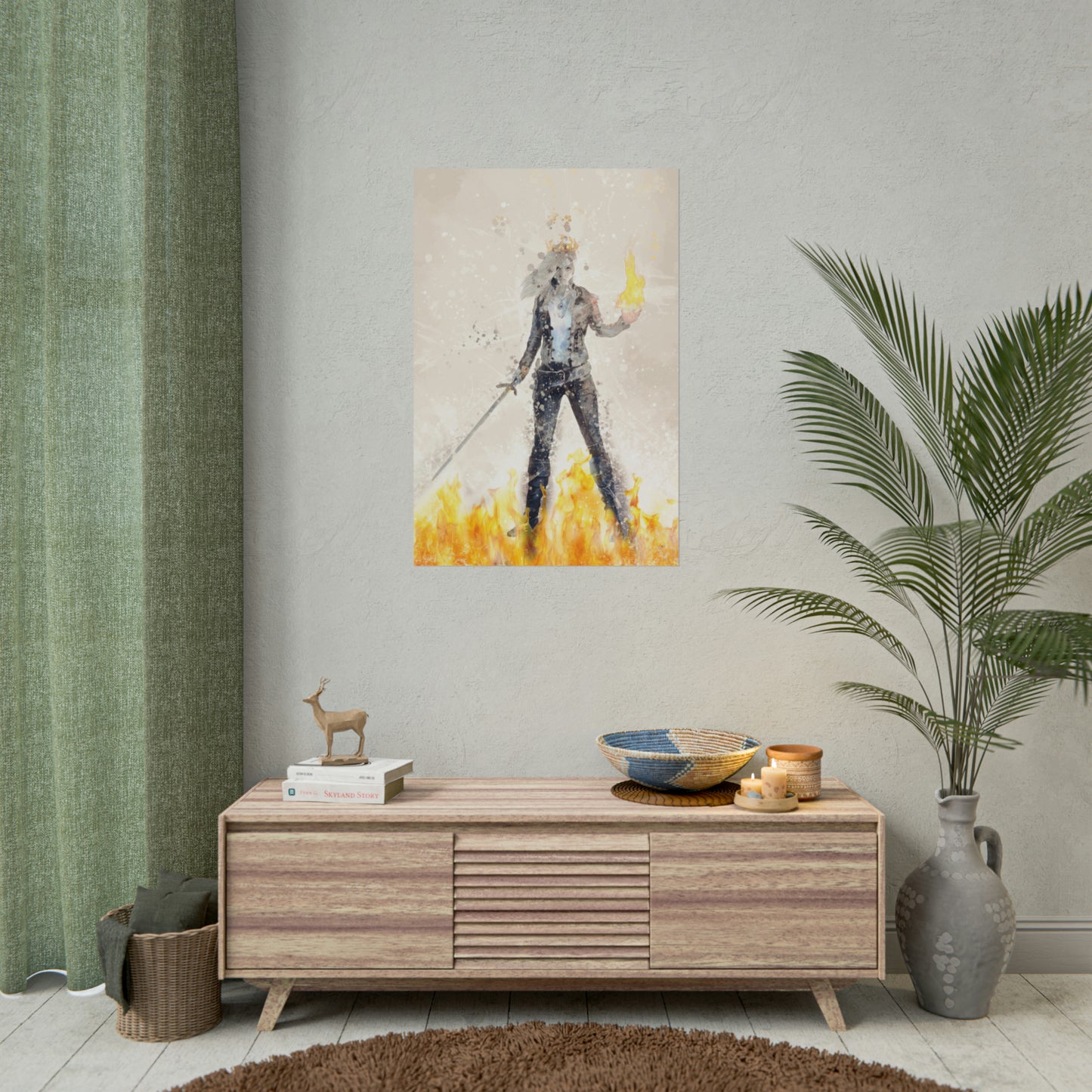 Fire Queen Art Print