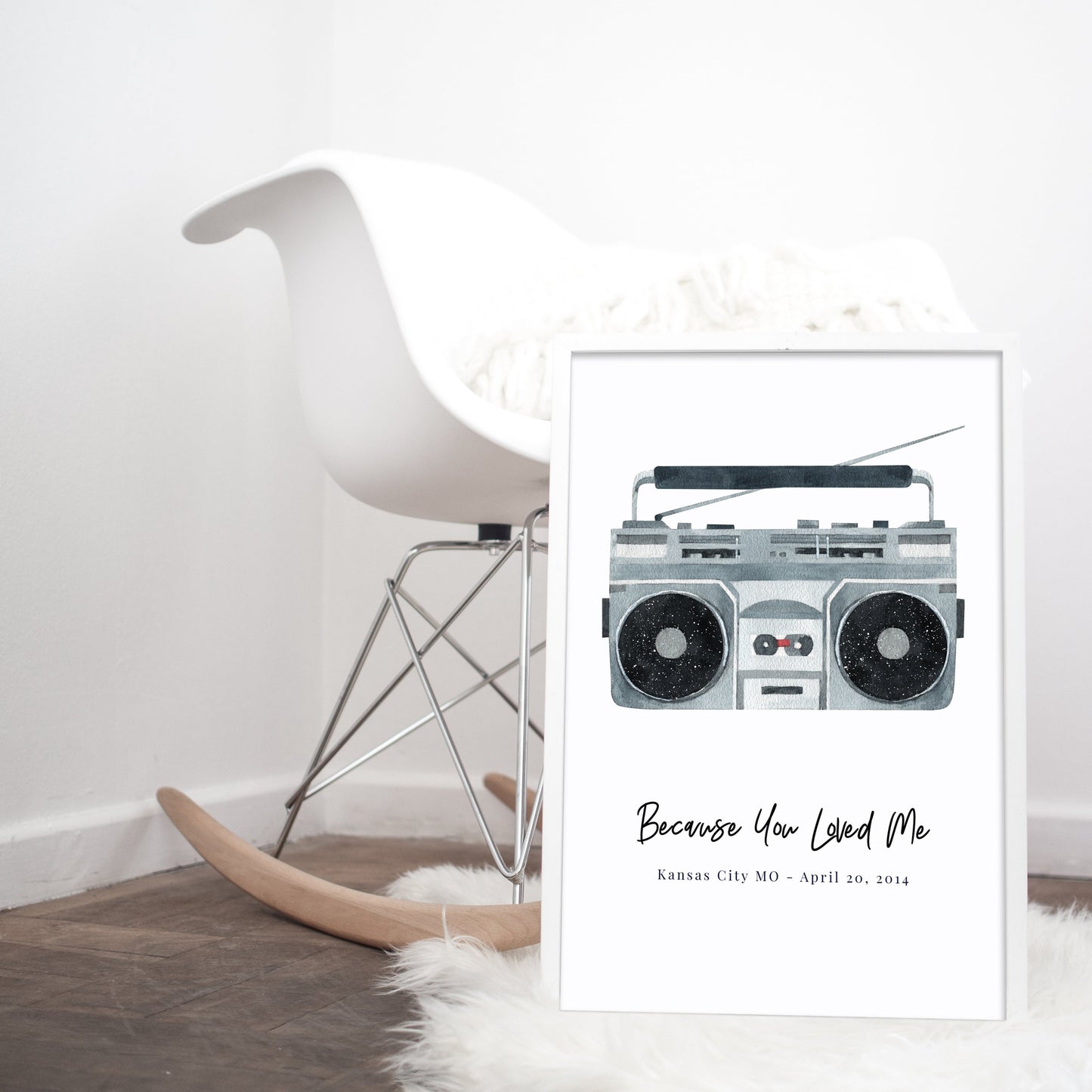 Boom Box Dual Personalized Star Map Fine Art Print