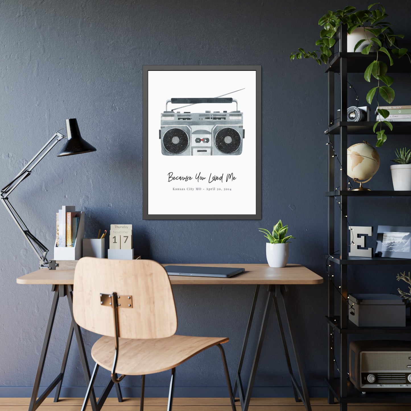 Boom Box Dual Personalized Star Map Fine Art Print