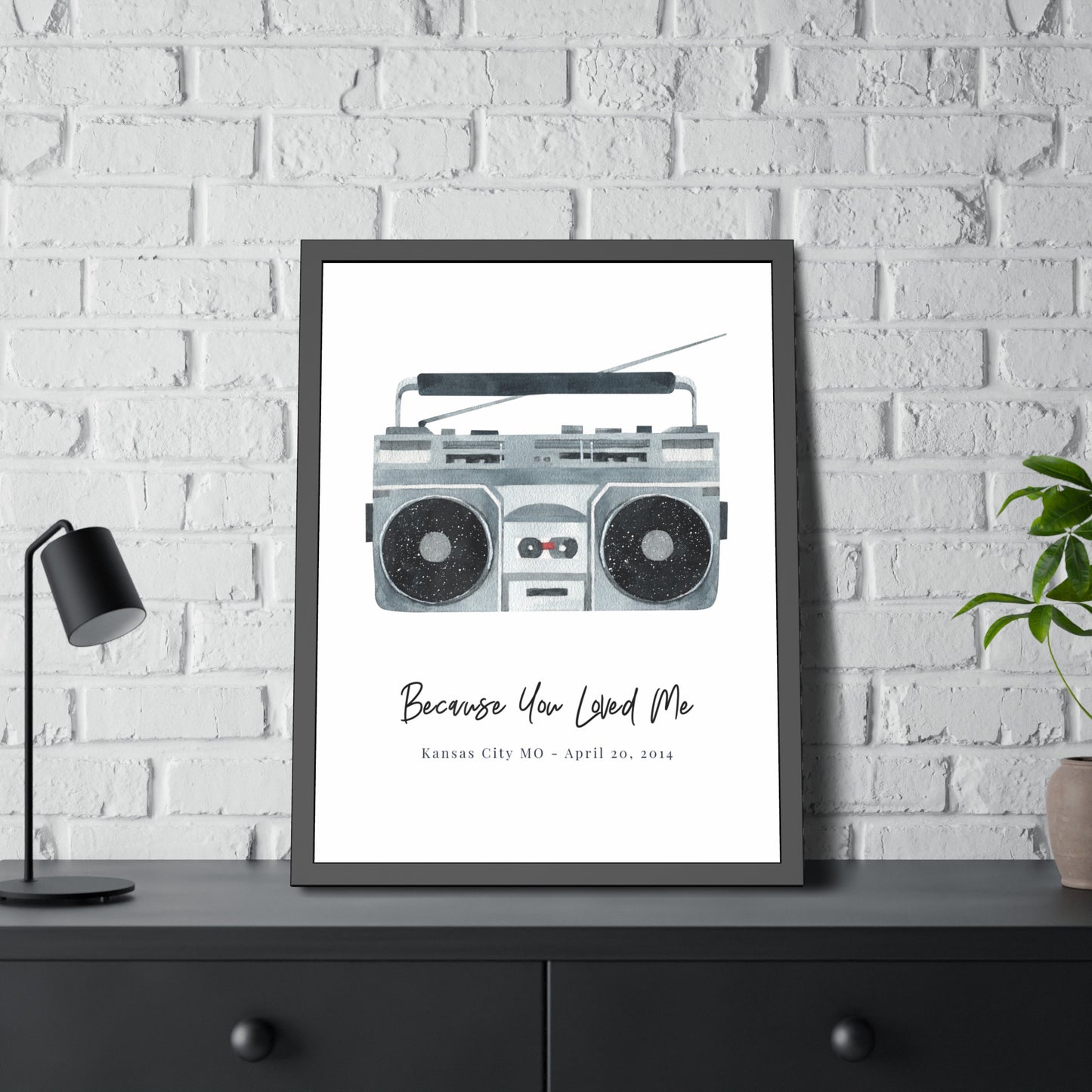 Boom Box Dual Personalized Star Map Fine Art Print
