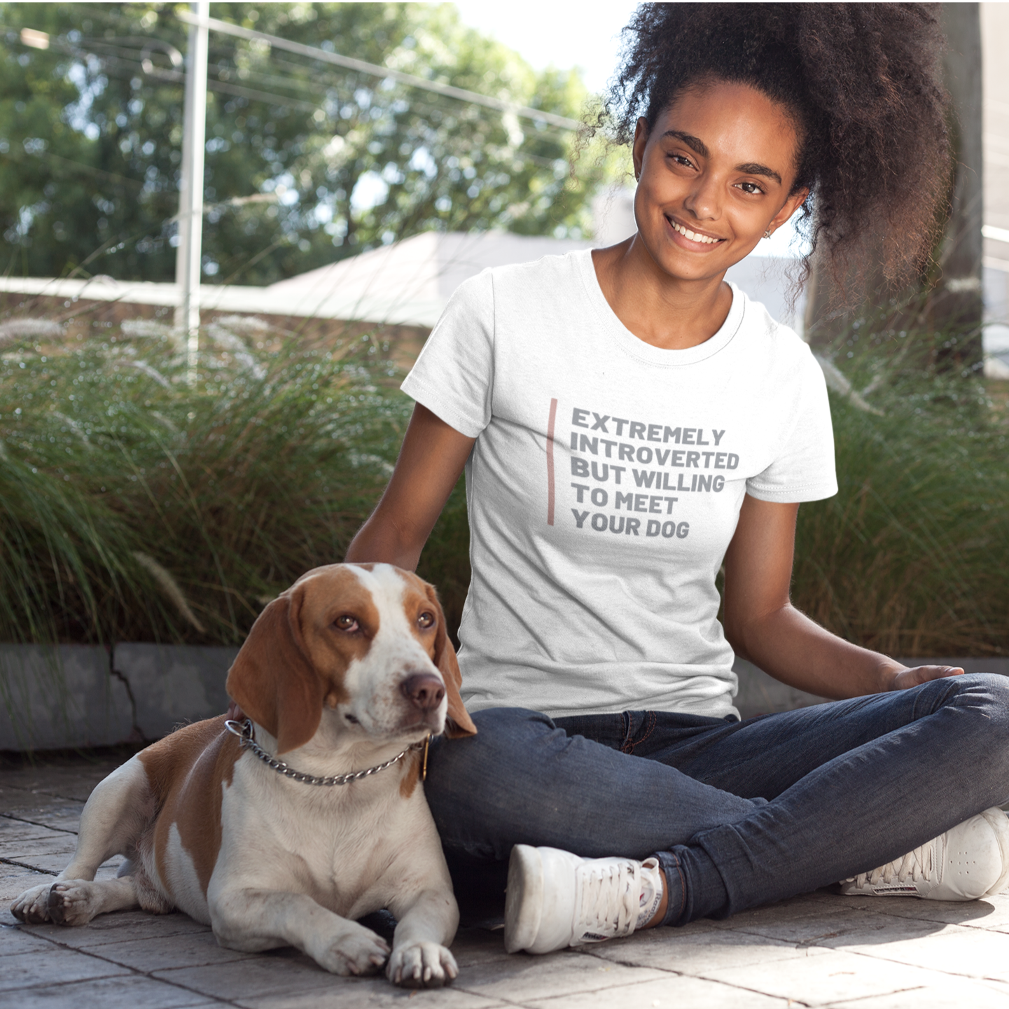 Introverted Willing to Meet Dogs Tee