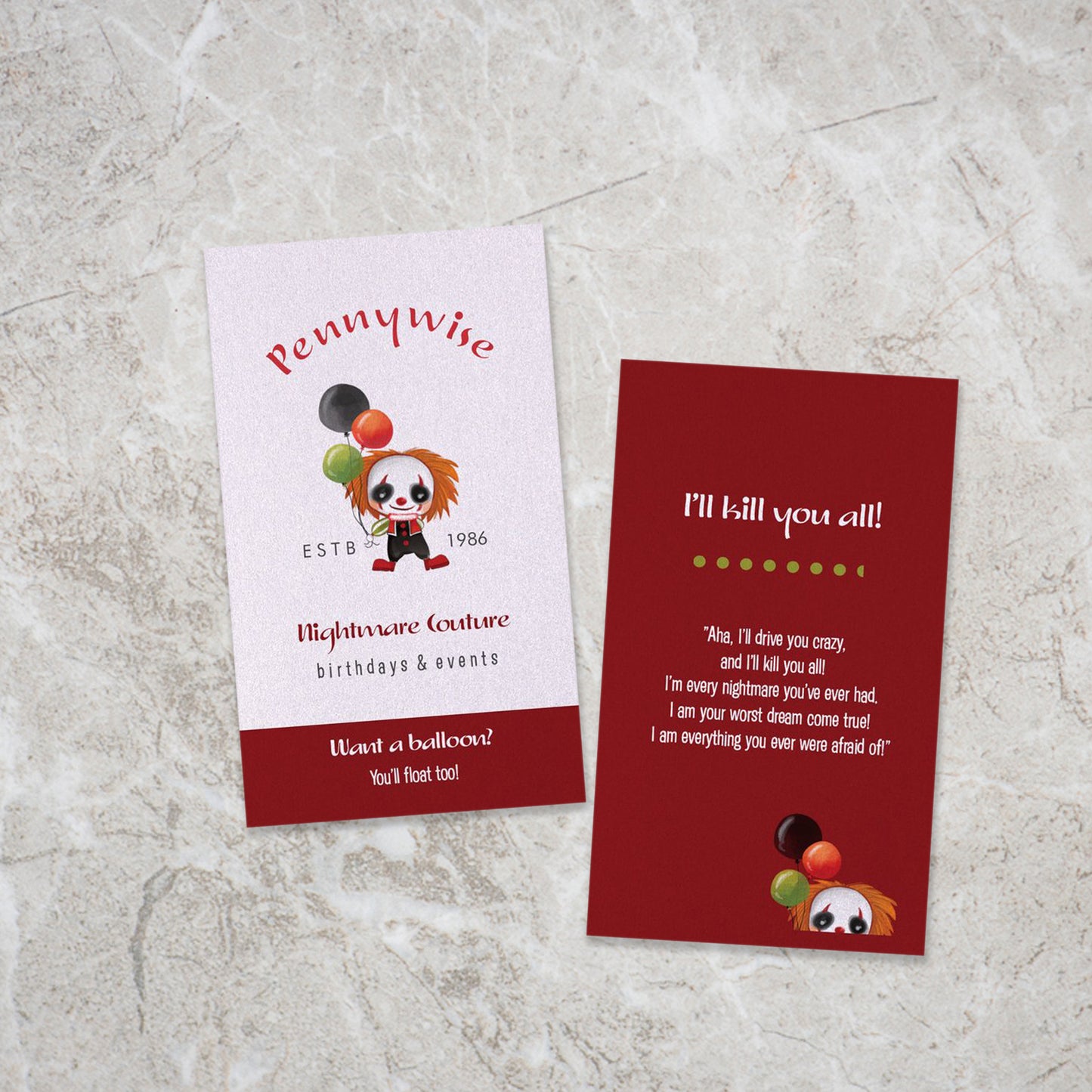 Pennywise Mini Bookmark