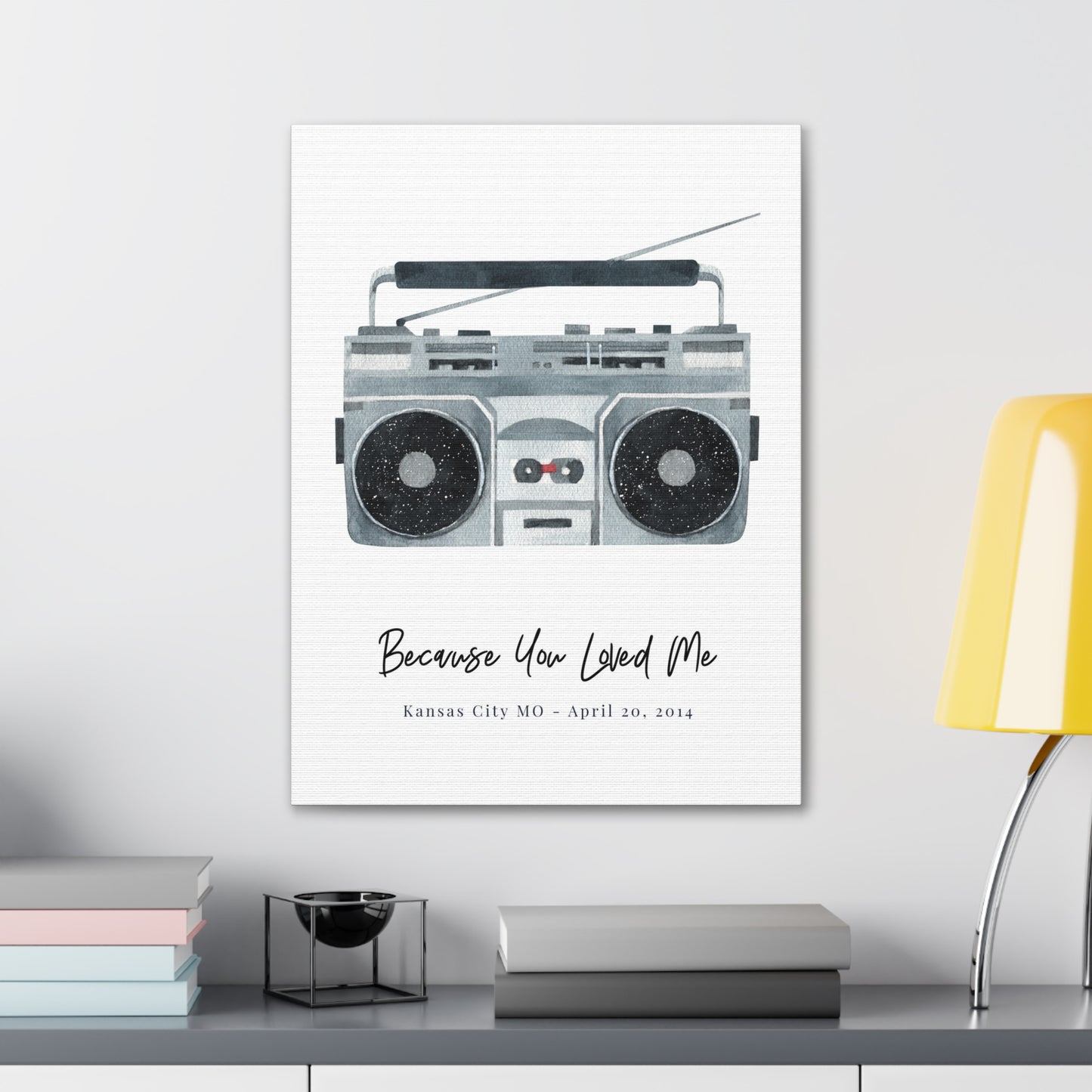Boom Box Dual Personalized Star Map Fine Art Print