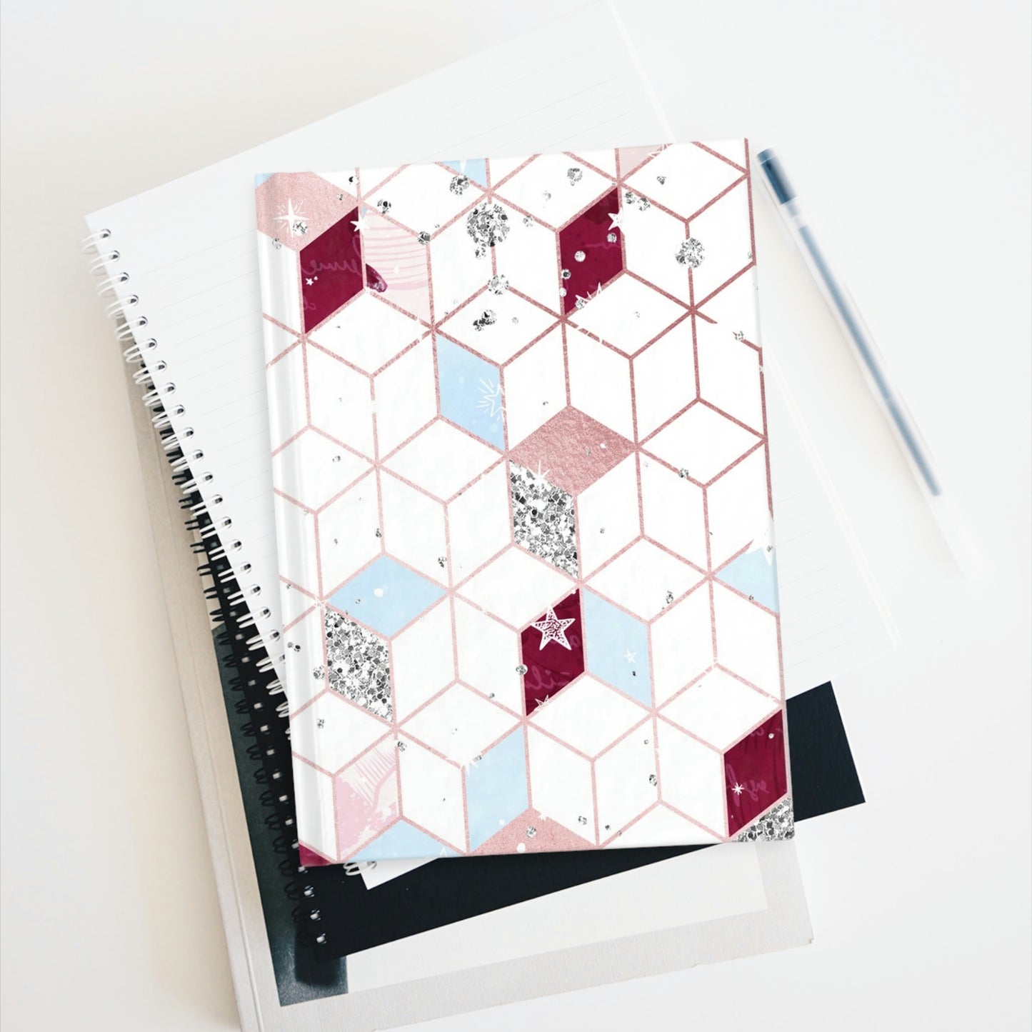 Rose Gold Cube Journal - Blank