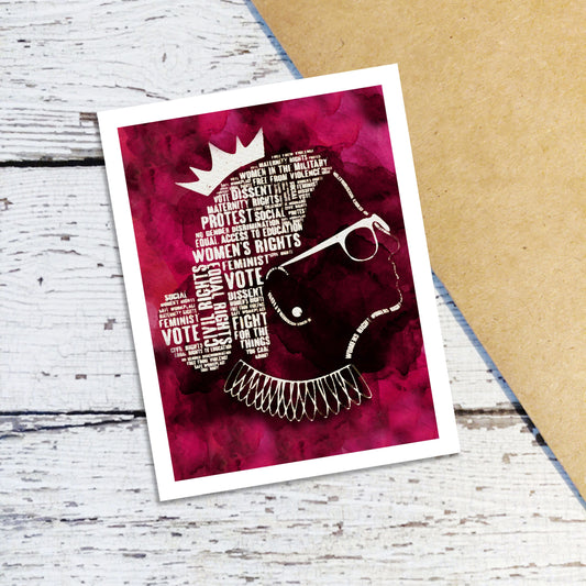 RBG Typography Note Cards