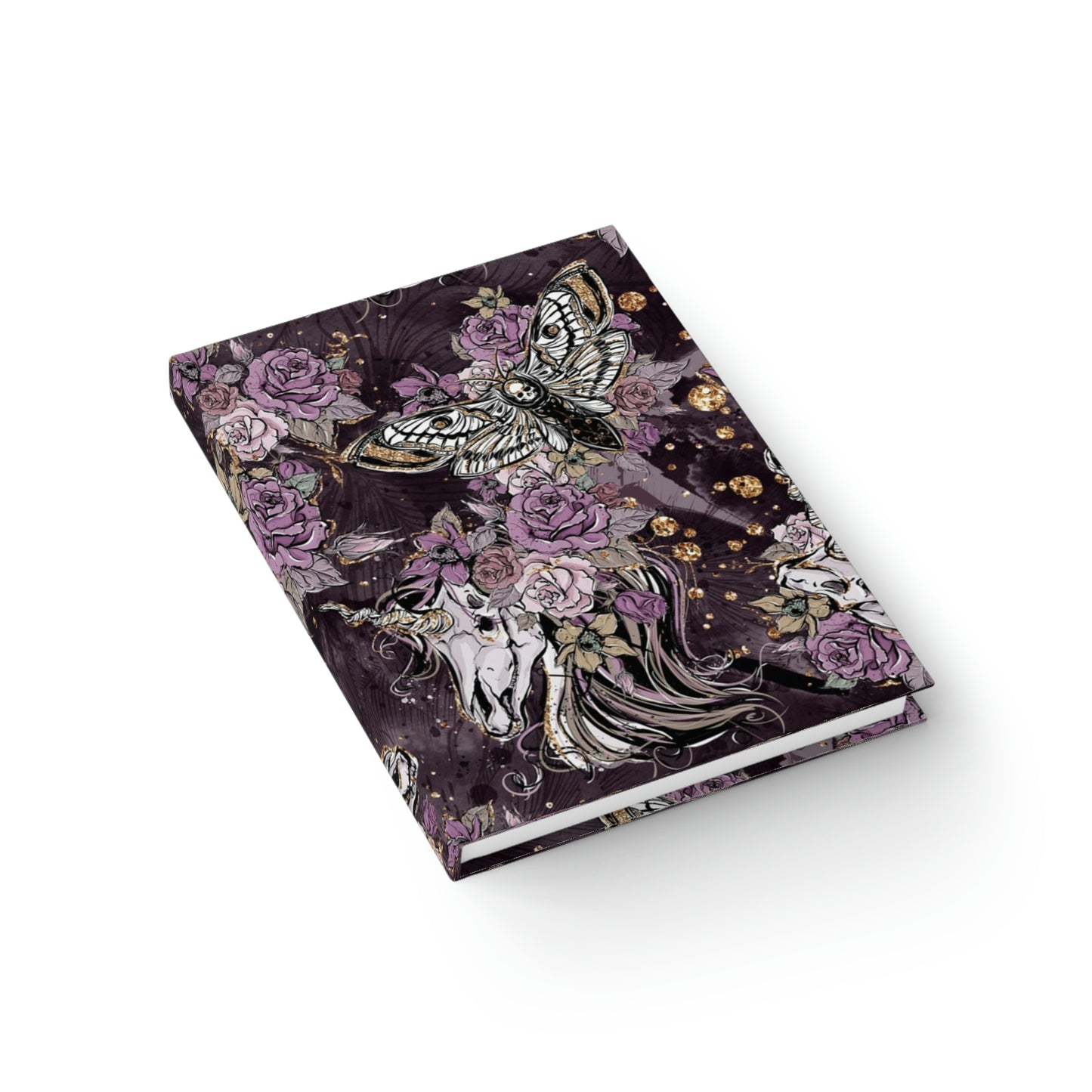 Gilded Shadows: Elegance in the Macabre Twilight Whispers Journal - Ruled Line
