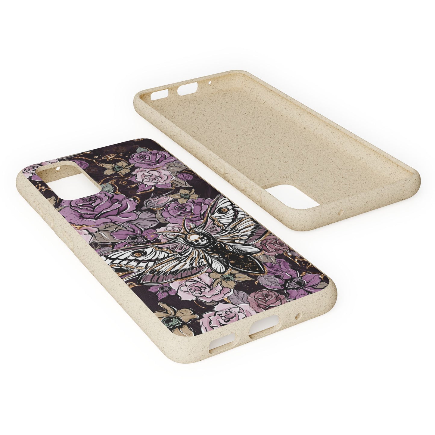 Gilded Shadows: Elegance in the Macabre Dusk's Embrace Eco-Friendly Biodegradable Phone Case