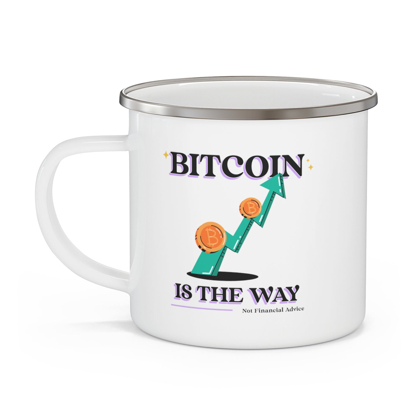 Bitcoin is the Way Enamel Camping Mug