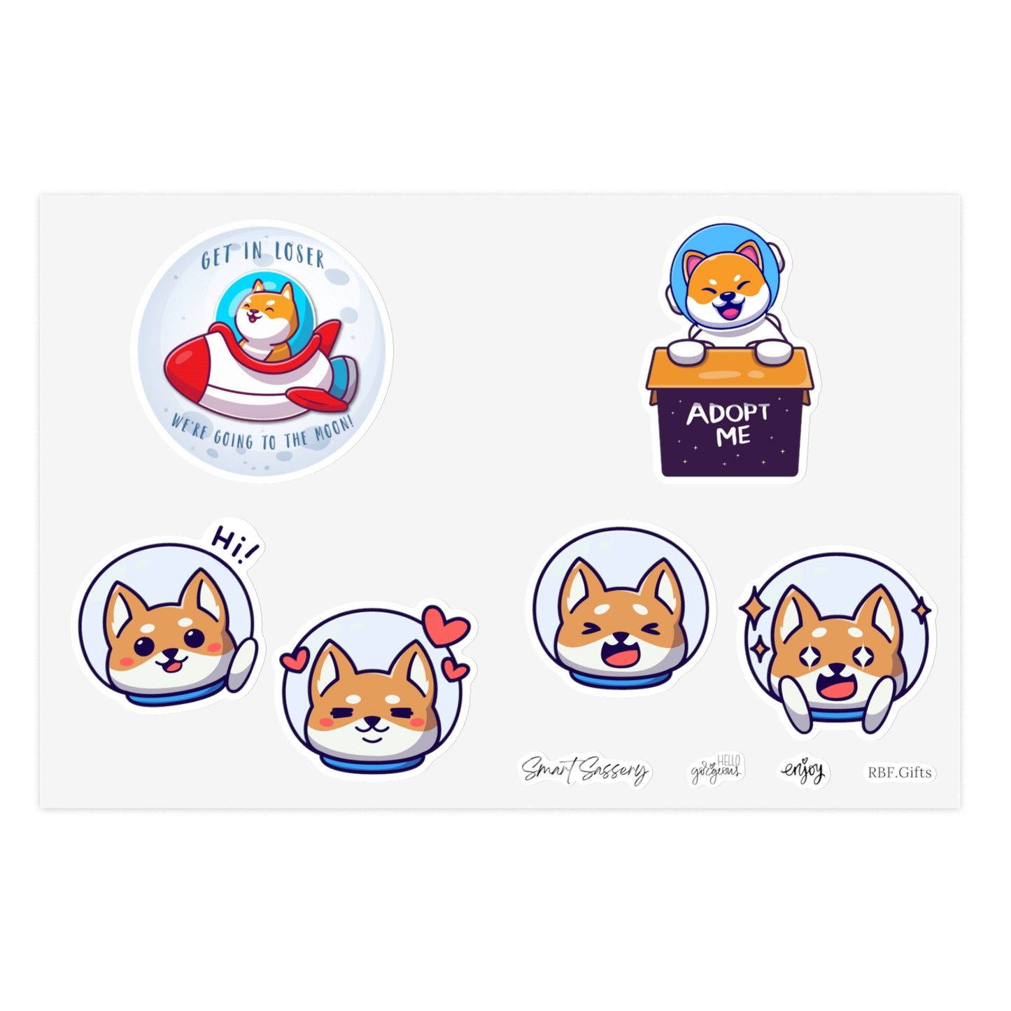 Dogecoin Sticker Sheets