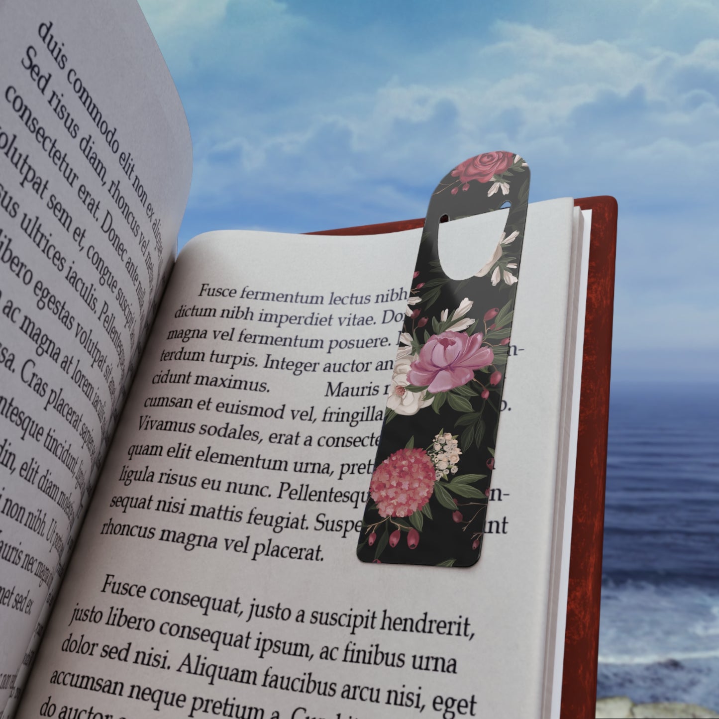 Whispers of Magic: Enchanting Watercolor Witches Floral Bookmark