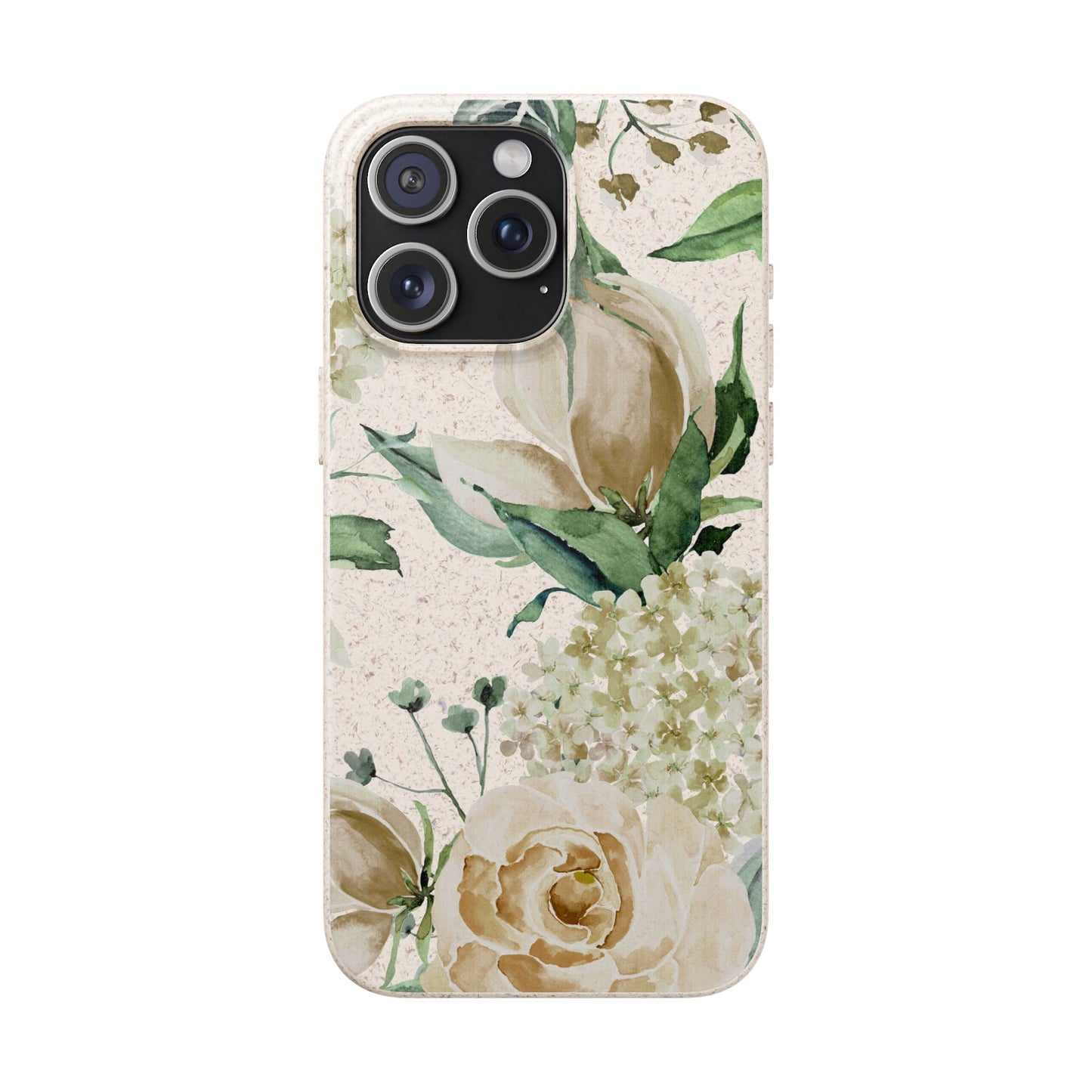 Splash of Rosé: Whimsical Watercolor Roses Bouquet Eco-Friendly Biodegradable Phone Case