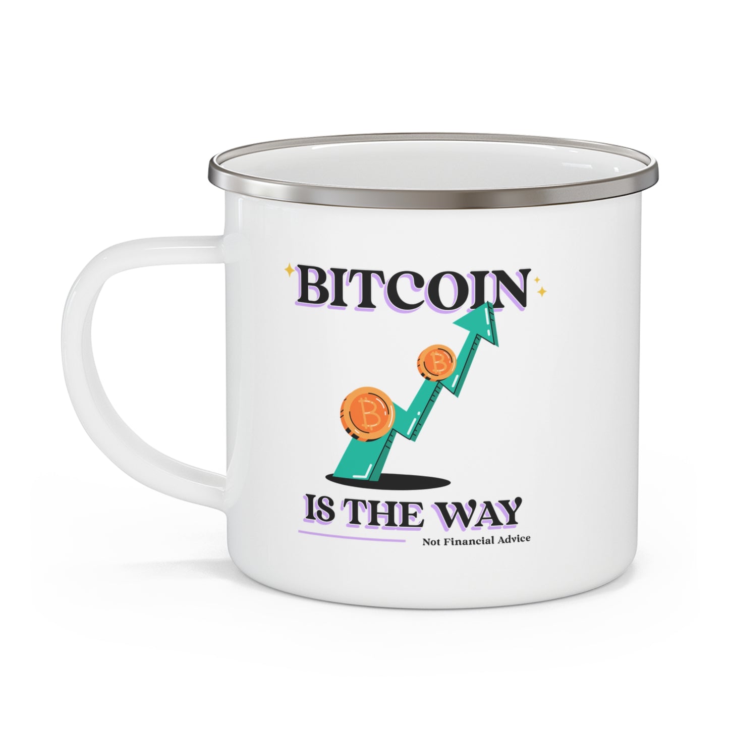 Bitcoin is the Way Enamel Camping Mug