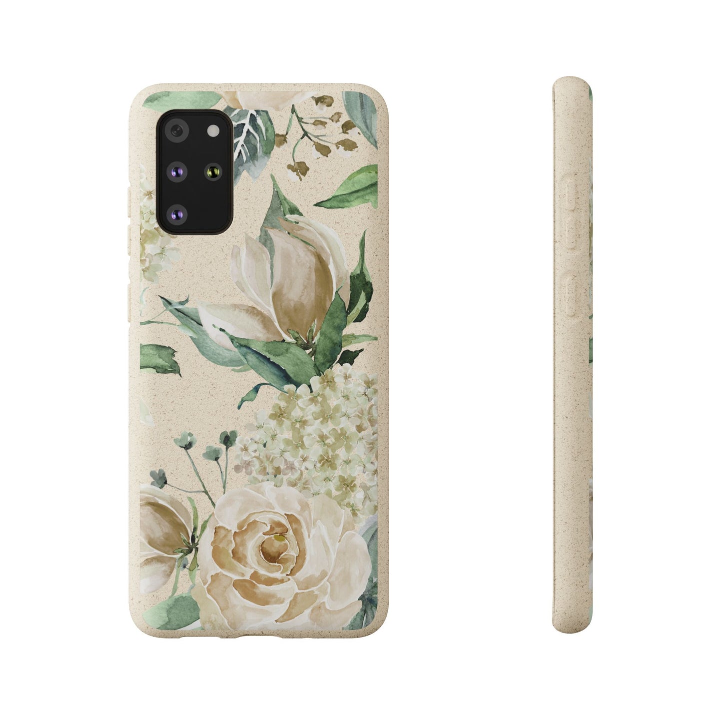 Splash of Rosé: Whimsical Watercolor Roses Bouquet Eco-Friendly Biodegradable Phone Case