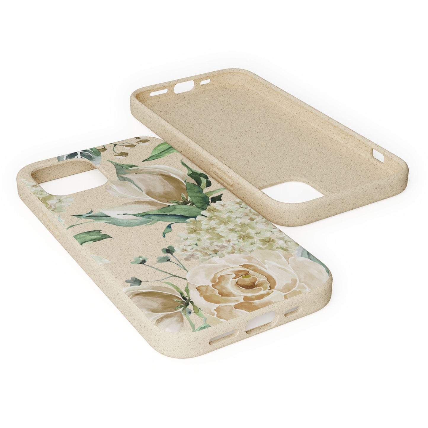 Splash of Rosé: Whimsical Watercolor Roses Bouquet Eco-Friendly Biodegradable Phone Case