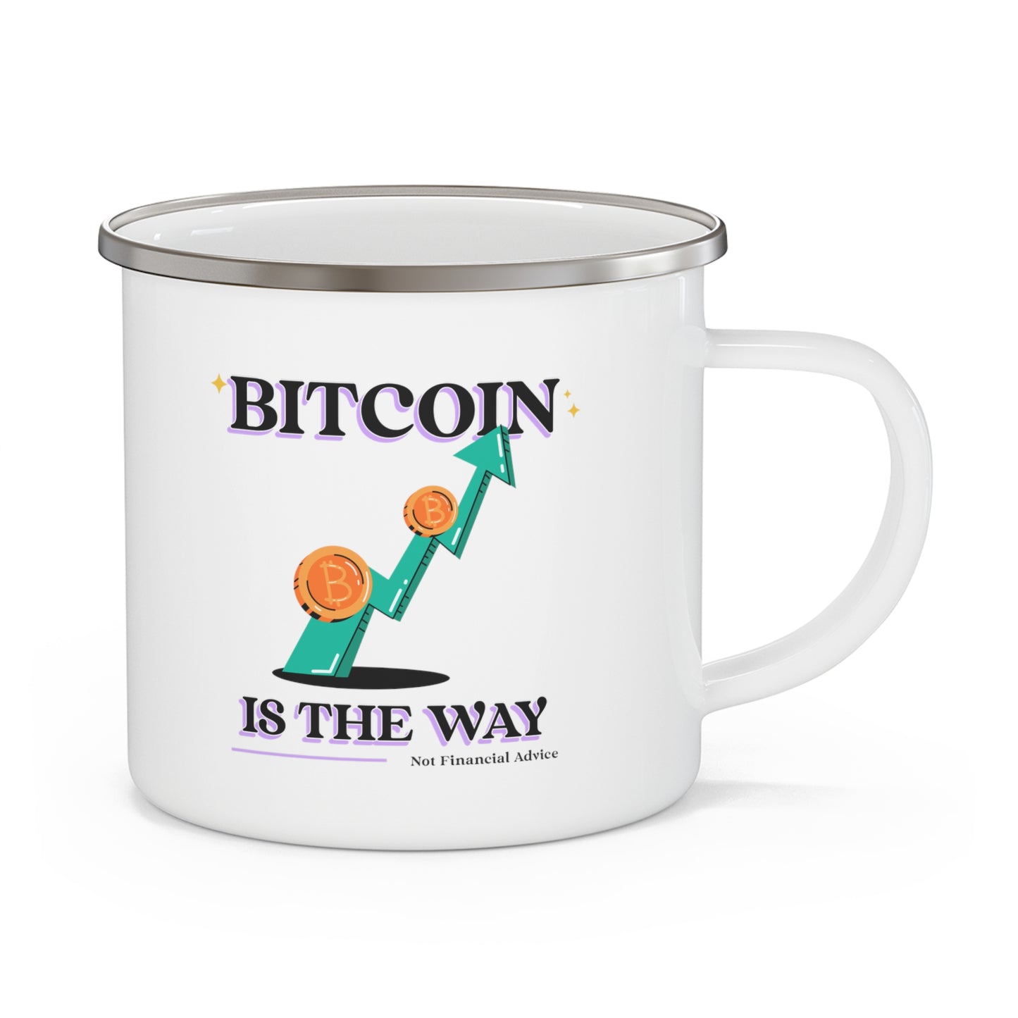 Bitcoin is the Way Enamel Camping Mug