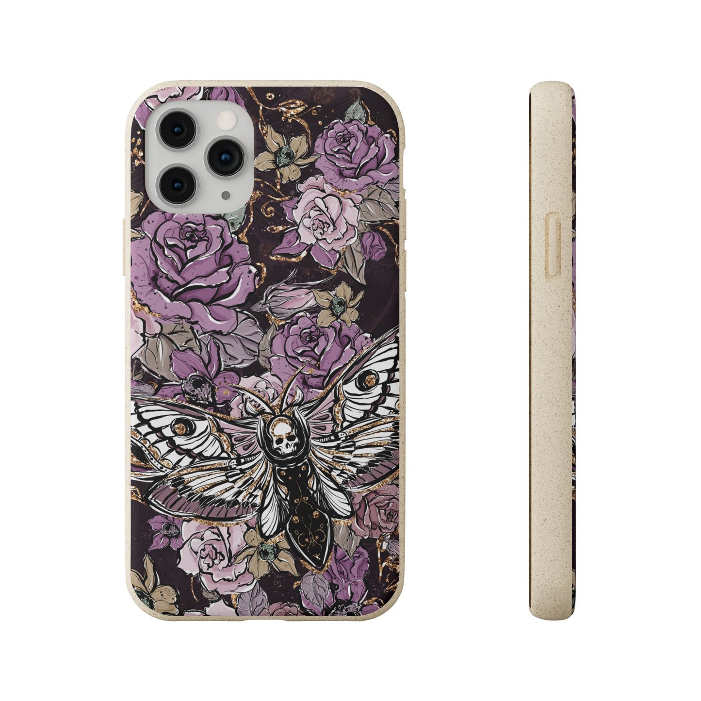 Gilded Shadows: Elegance in the Macabre Dusk's Embrace Eco-Friendly Biodegradable Phone Case