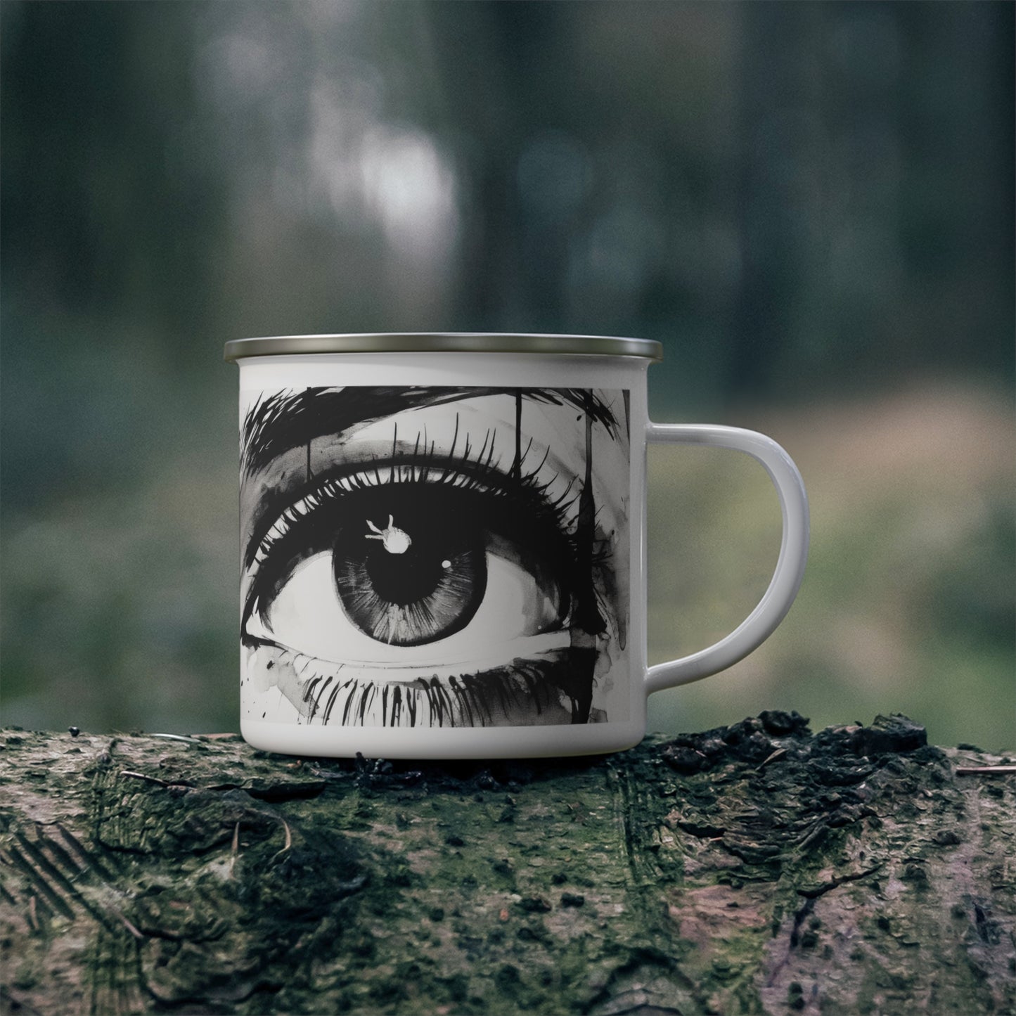 Who Do You See Enamel Mug