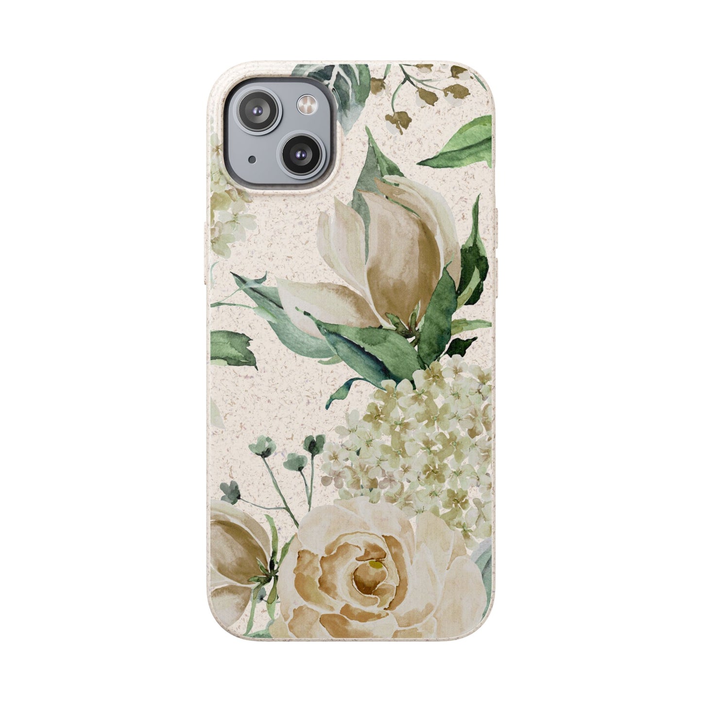 Splash of Rosé: Whimsical Watercolor Roses Bouquet Eco-Friendly Biodegradable Phone Case